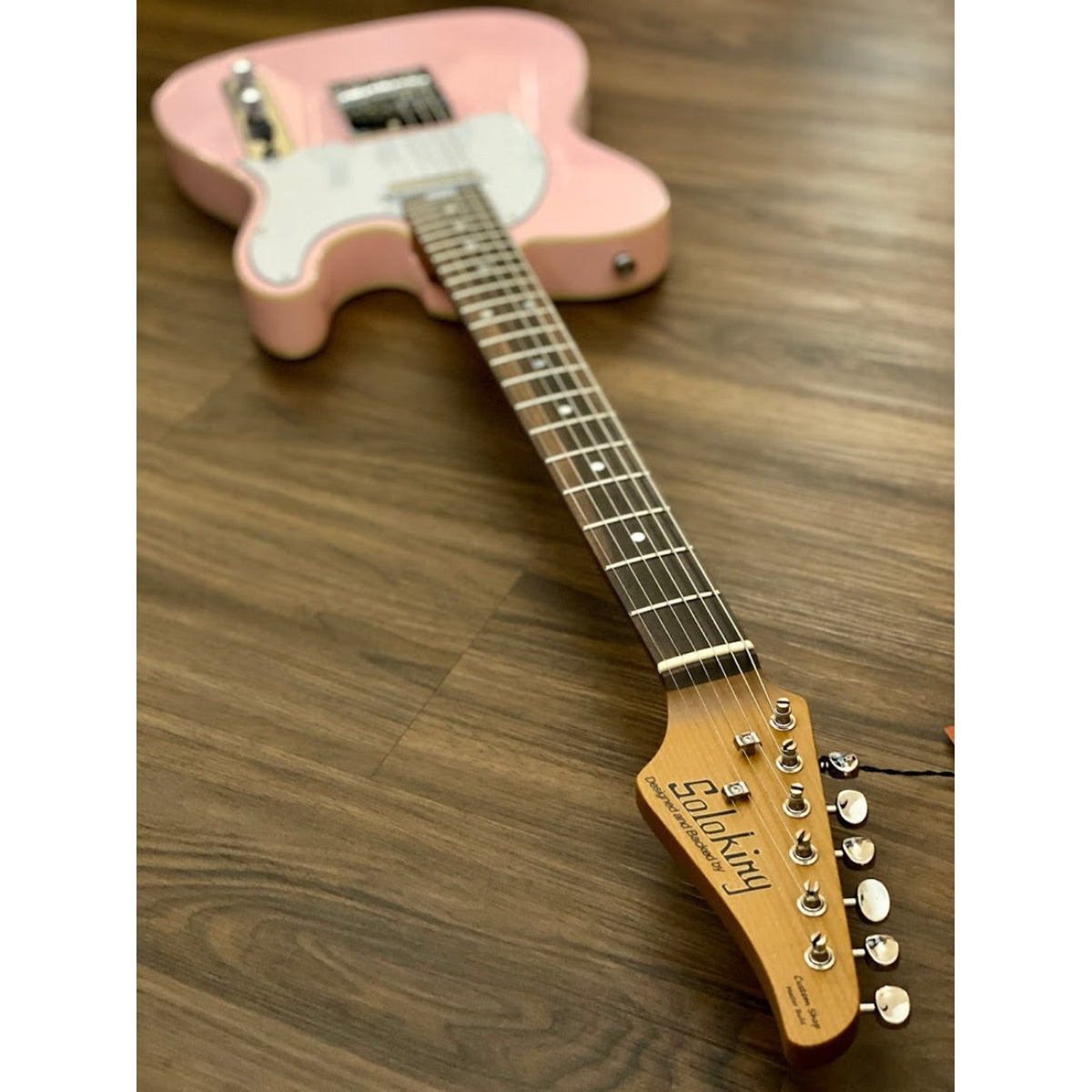 Đàn Guitar Điện Soloking T1B Vintage MKII, Roasted Maple Neck, Rosewood FB, Shell Pink