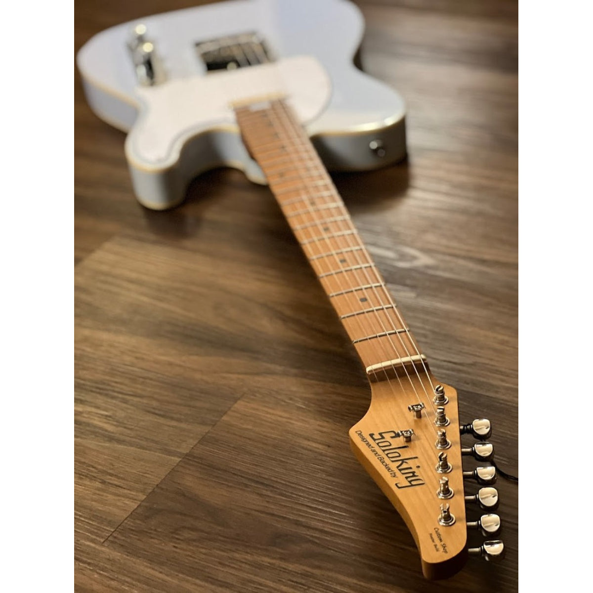 Đàn Guitar Điện Soloking T1B Vintage MKII, Roasted Maple Neck and FB, Faded Sonic Blue