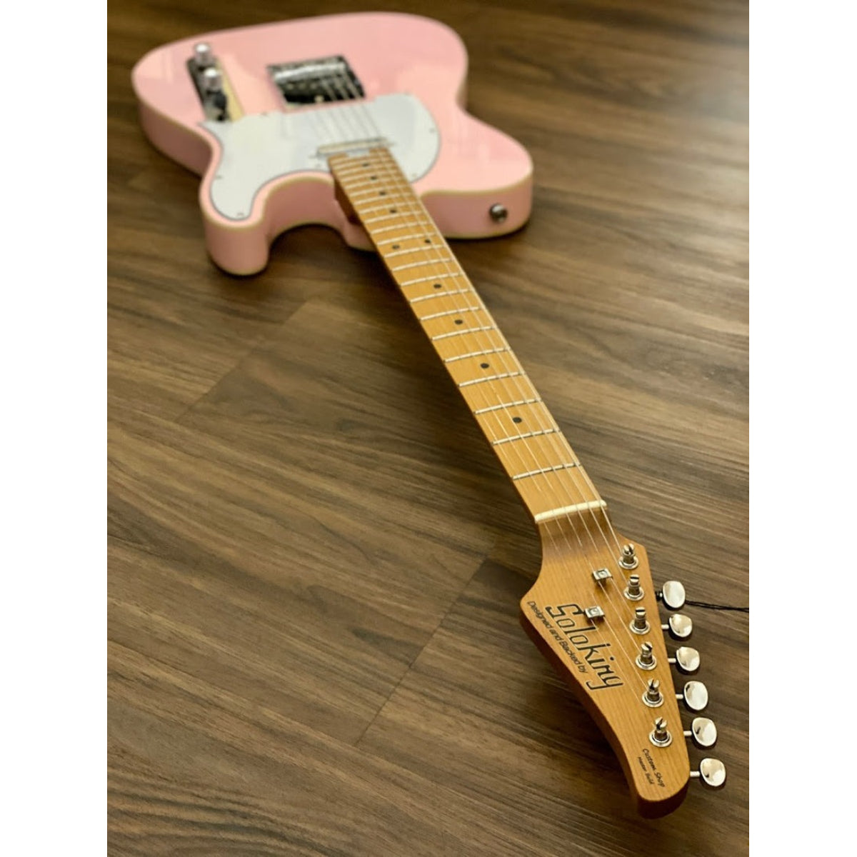 Đàn Guitar Điện Soloking T1B Vintage MKII, Roasted Maple Neck and FB, Shell Pink
