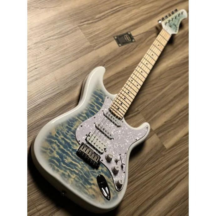 Đàn Guitar Điện Sqoe Limited Edition SEST699 HSS, Larimar Blue