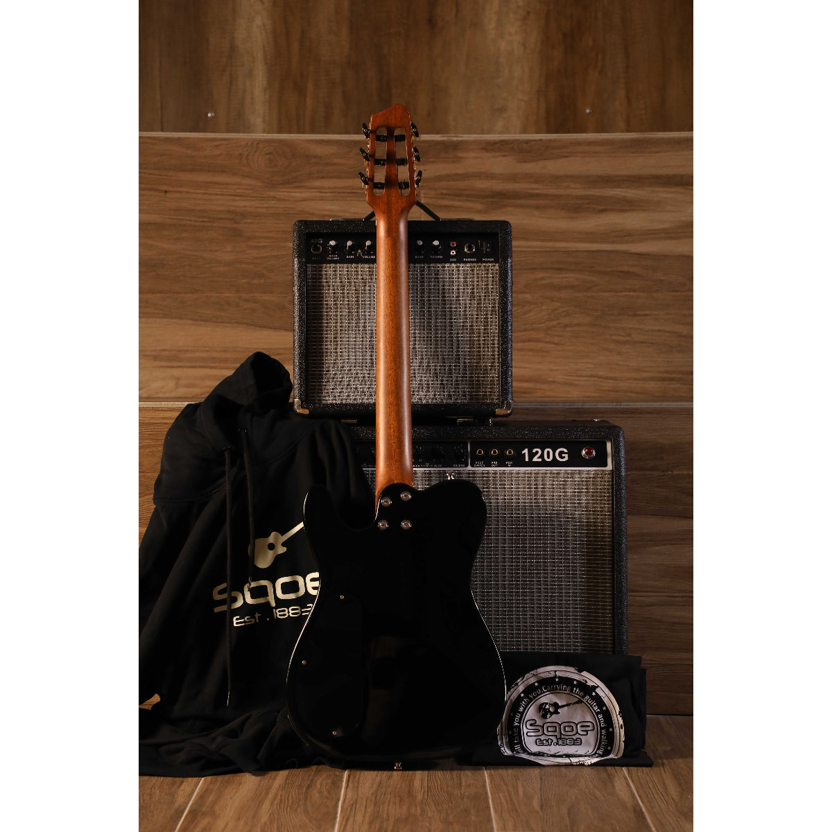 Đàn Guitar Điện Sqoe SEGD600, Black Gradient