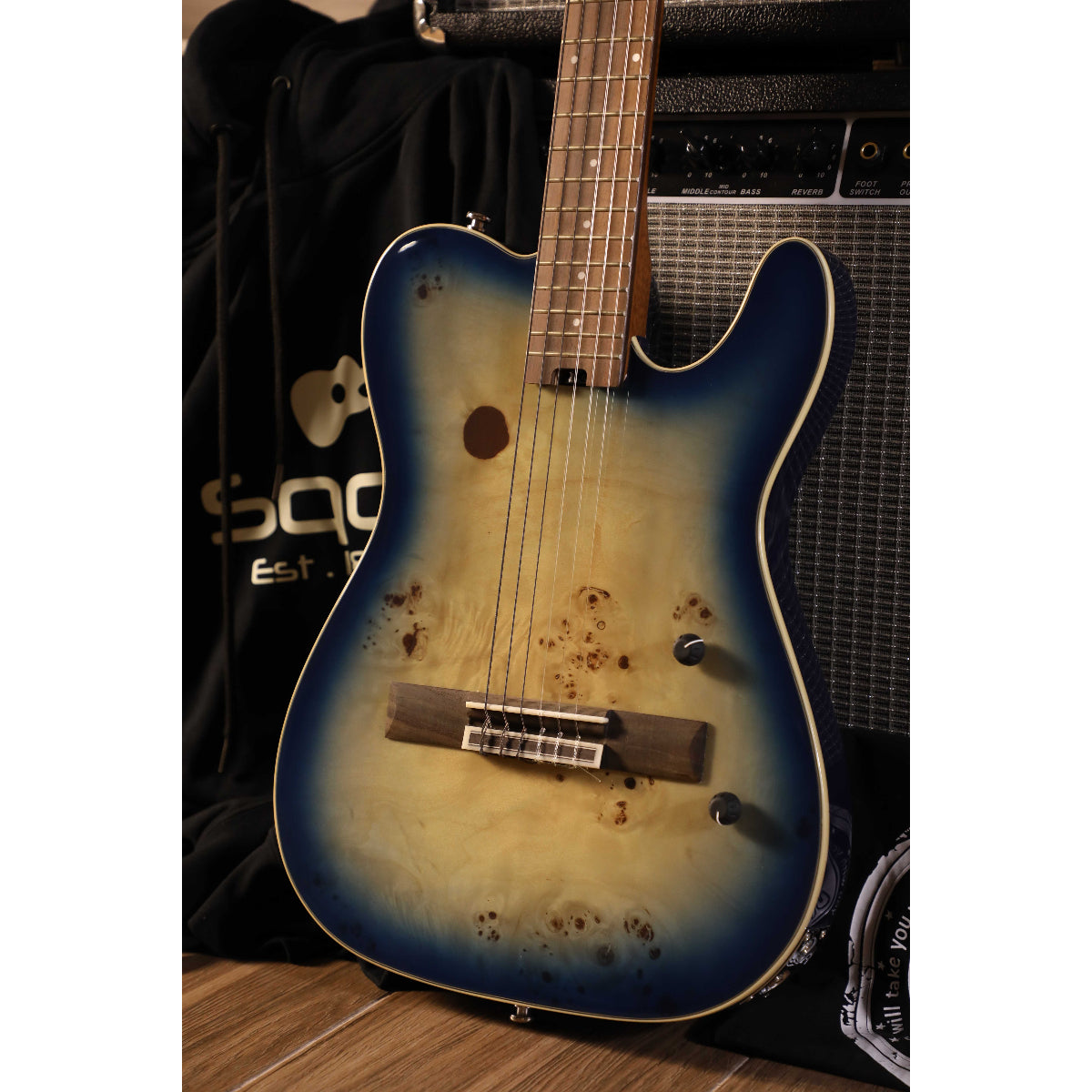 Đàn Guitar Điện Sqoe SEGD600, Blue Gradient