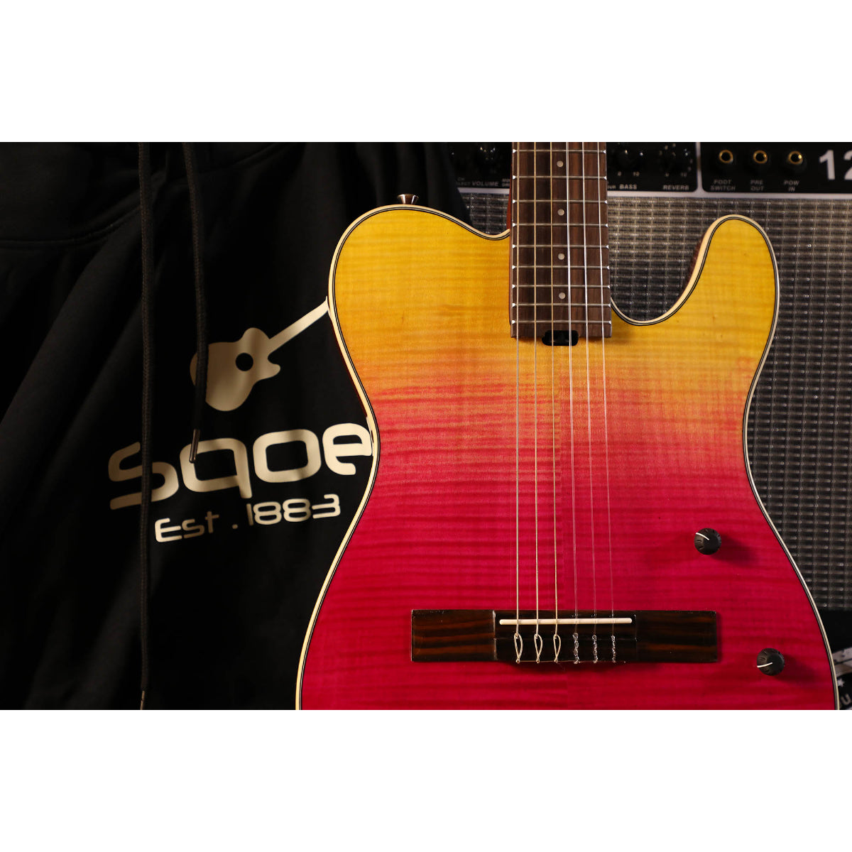 Đàn Guitar Điện Sqoe SEGD900, Strawberry Red Gradient