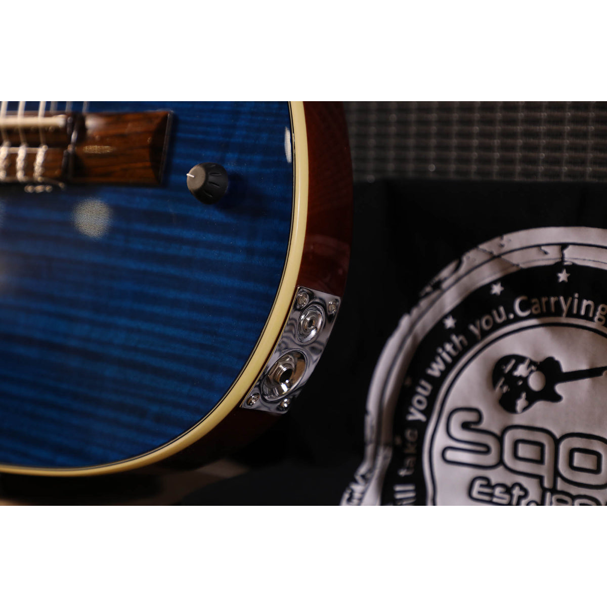 Đàn Guitar Điện Sqoe SEGD900, Tiger Stripe Deep Sea Blue