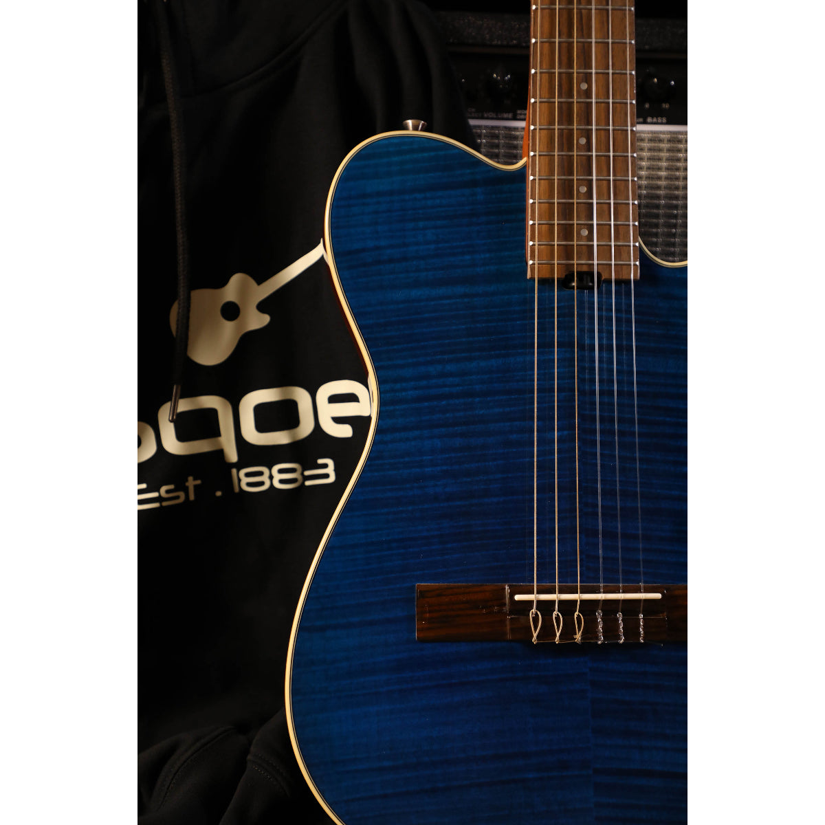 Đàn Guitar Điện Sqoe SEGD900, Tiger Stripe Deep Sea Blue