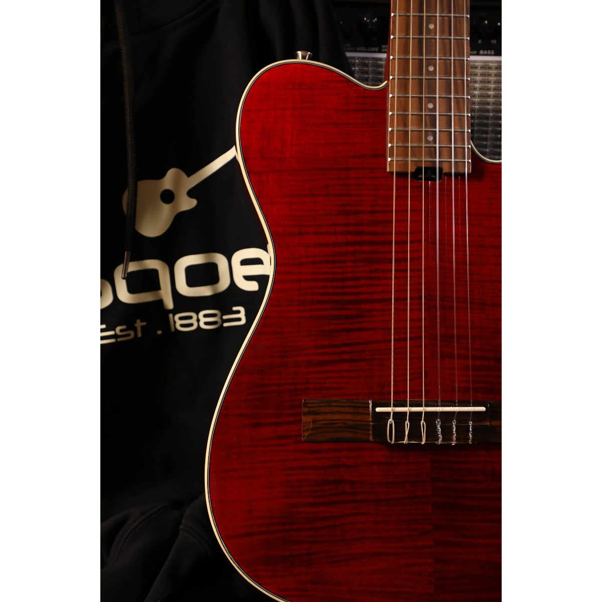 Đàn Guitar Điện Sqoe SEGD900, Tiger Stripe Lava Red