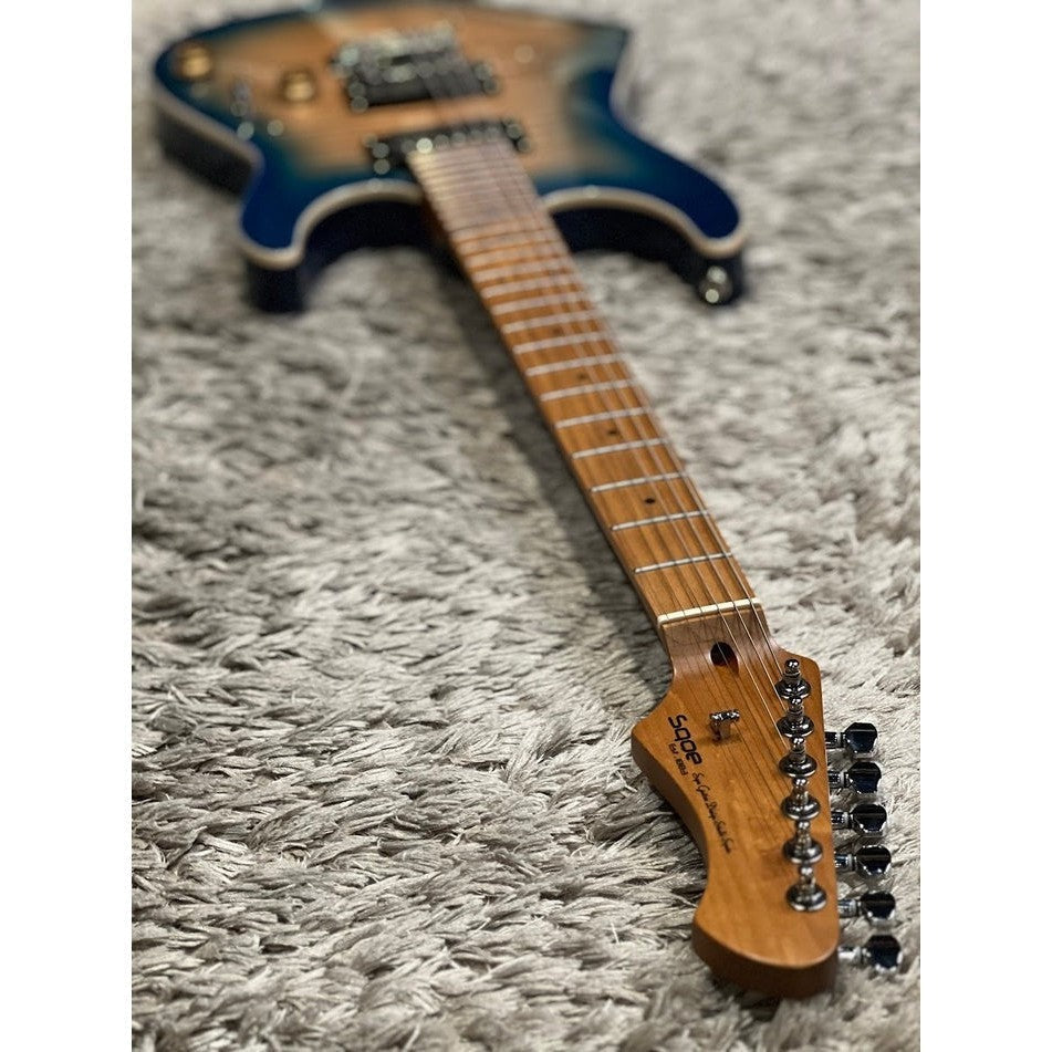 Đàn Guitar Điện Sqoe SEIB650, Natural Blue Burst