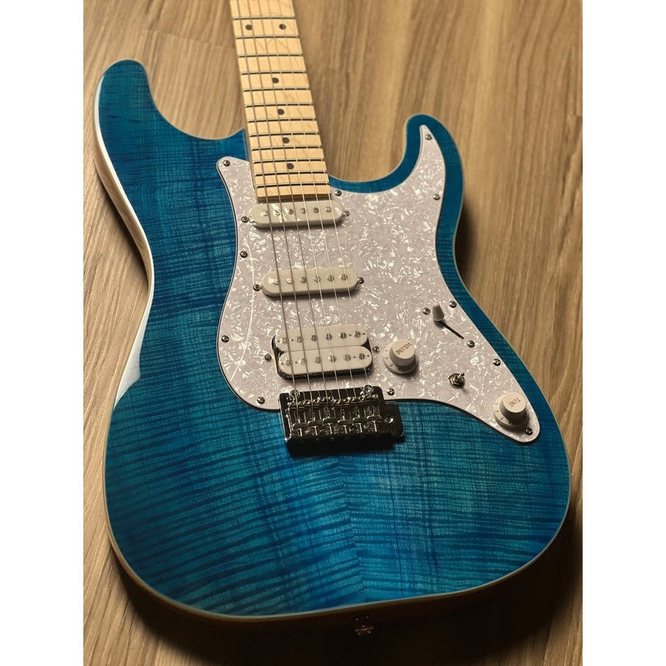Đàn Guitar Điện Sqoe SEIB680, Aqua Blue