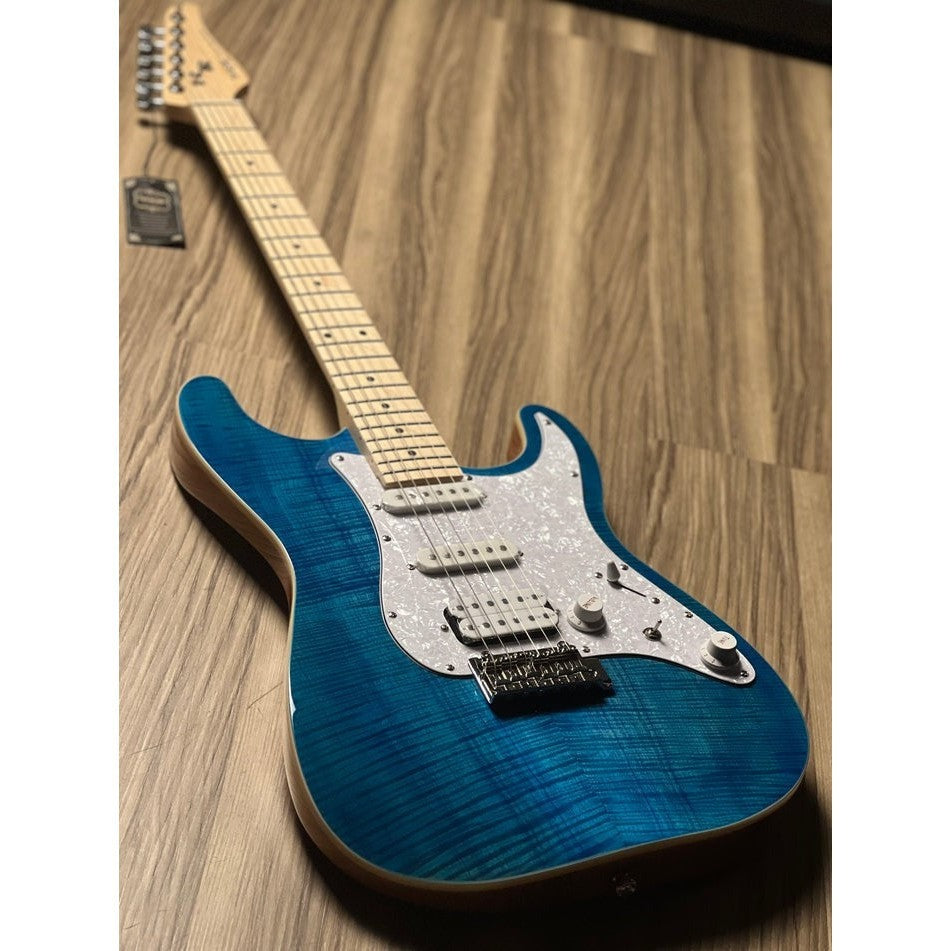 Đàn Guitar Điện Sqoe SEIB680, Aqua Blue