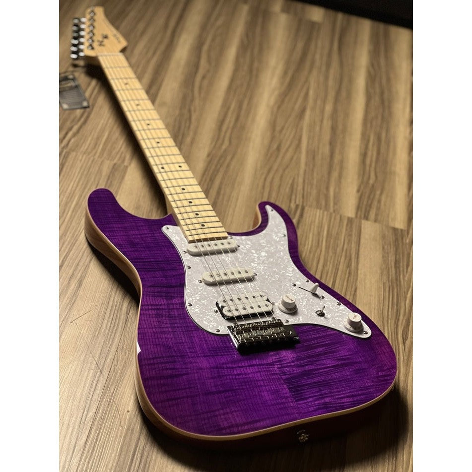 Đàn Guitar Điện Sqoe SEIB680, Violet Purple