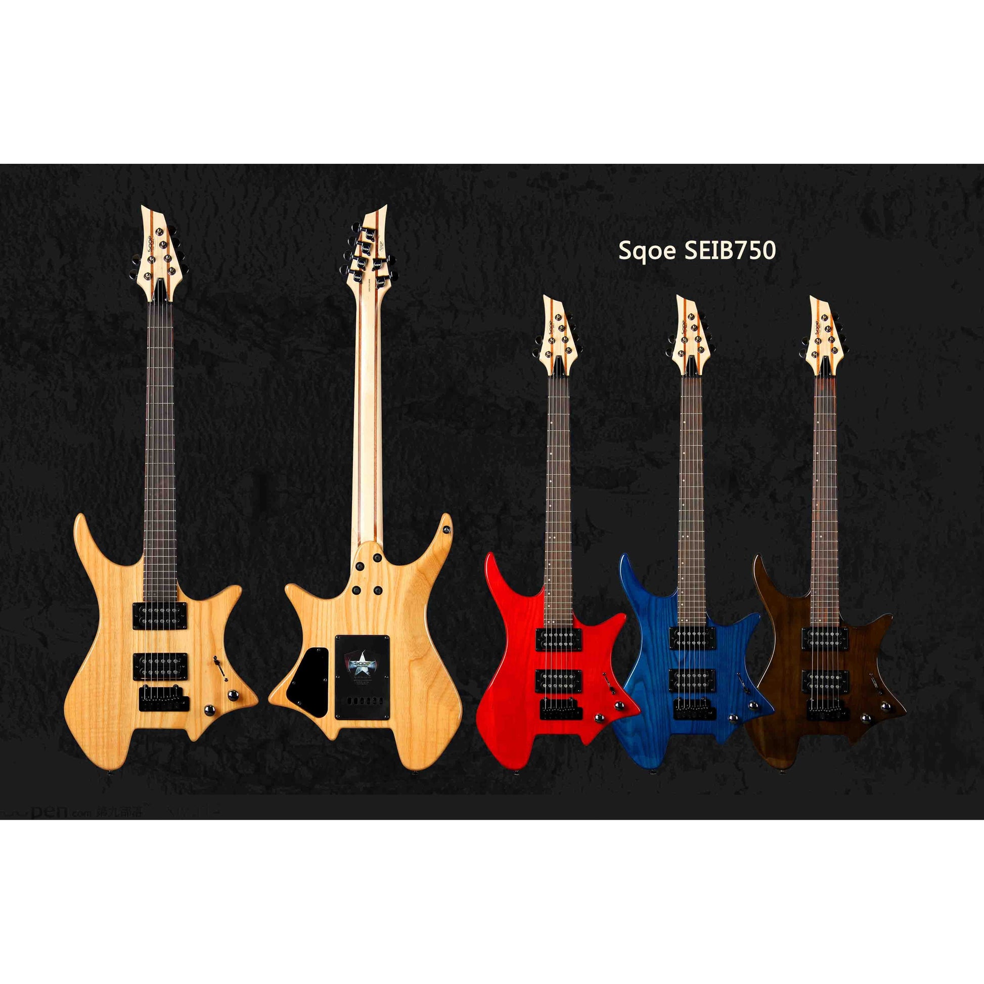 Đàn Guitar Điện Sqoe SEIB750, Natural