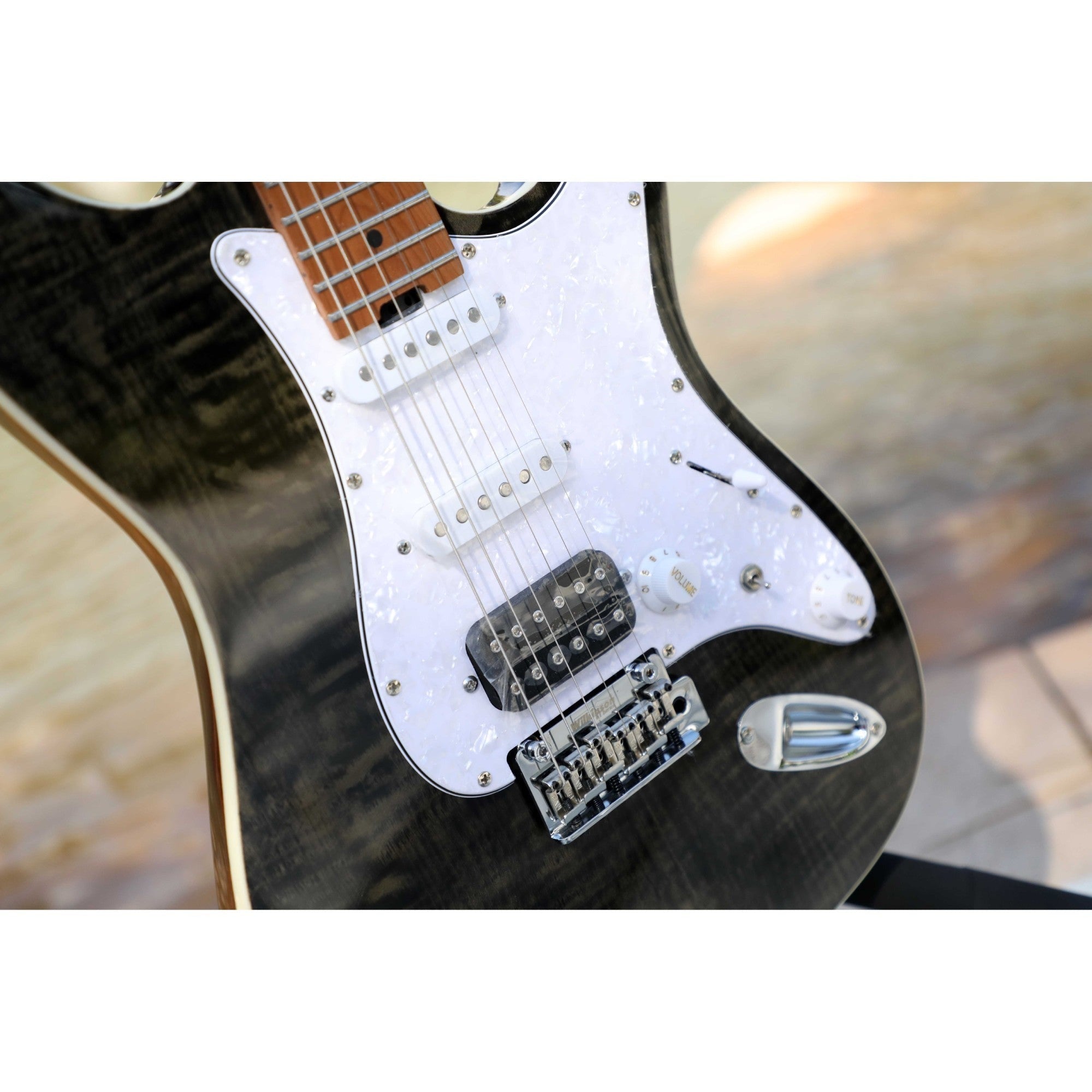 Đàn Guitar Điện Sqoe SEIB900, Charcoal Black