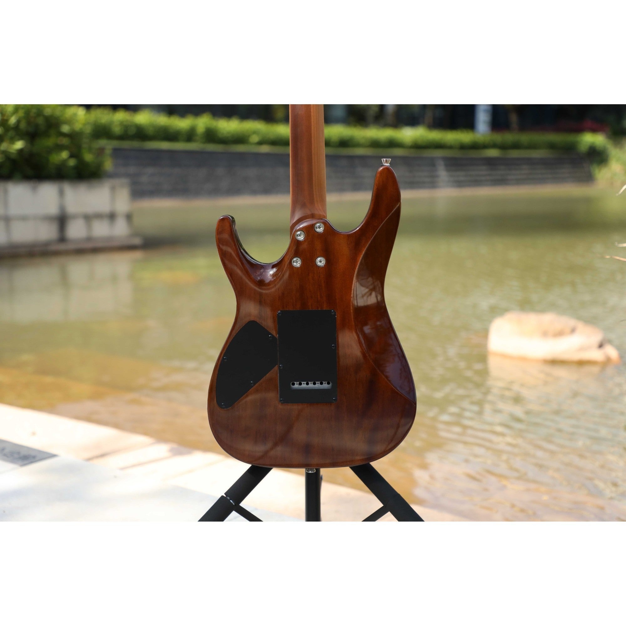 Đàn Guitar Điện Sqoe SEIB950, Charcoal Black