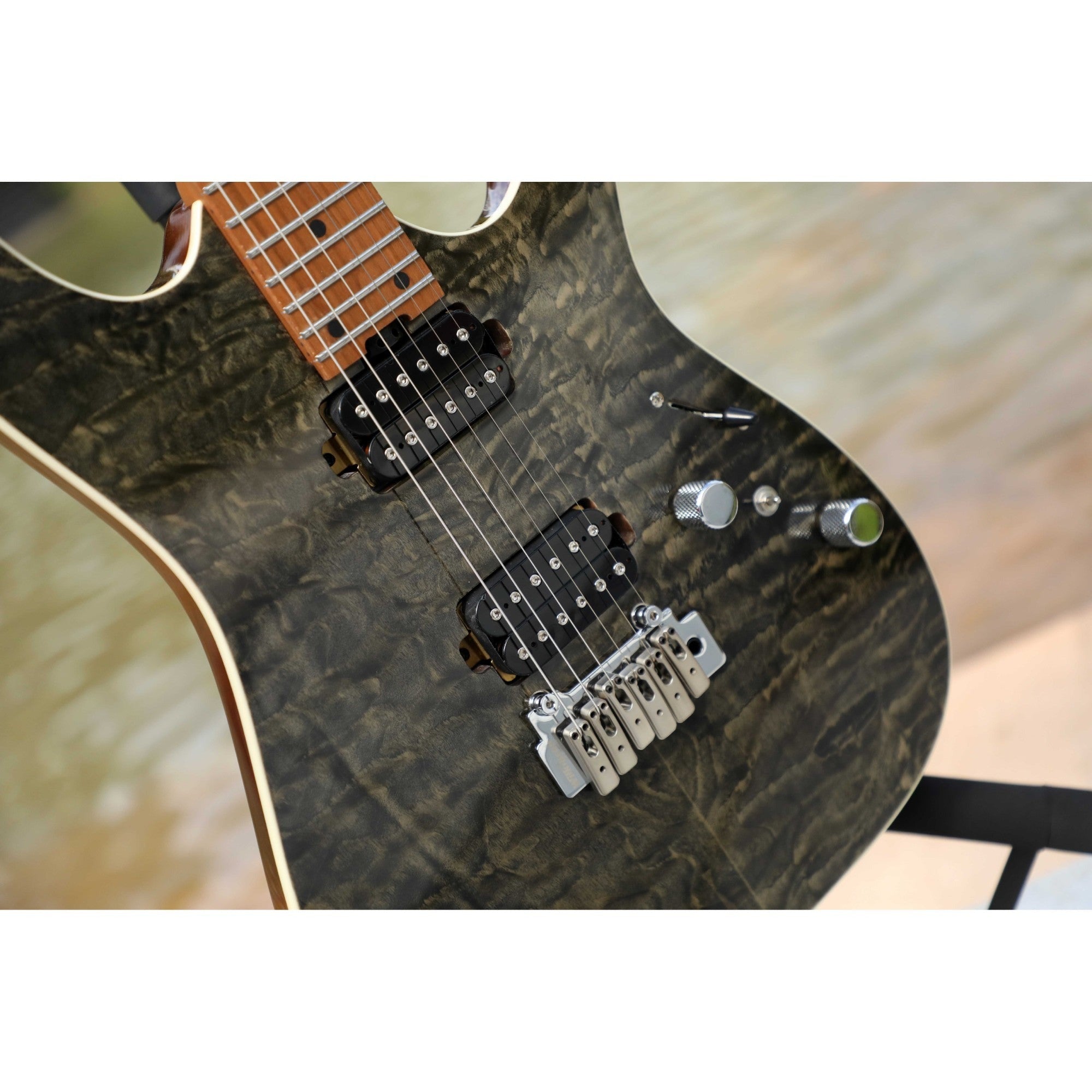 Đàn Guitar Điện Sqoe SEIB950, Charcoal Black