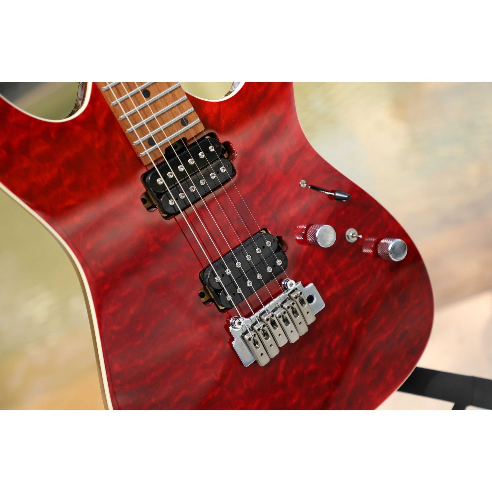 Đàn Guitar Điện Sqoe SEIB950, Dark Cherry Red