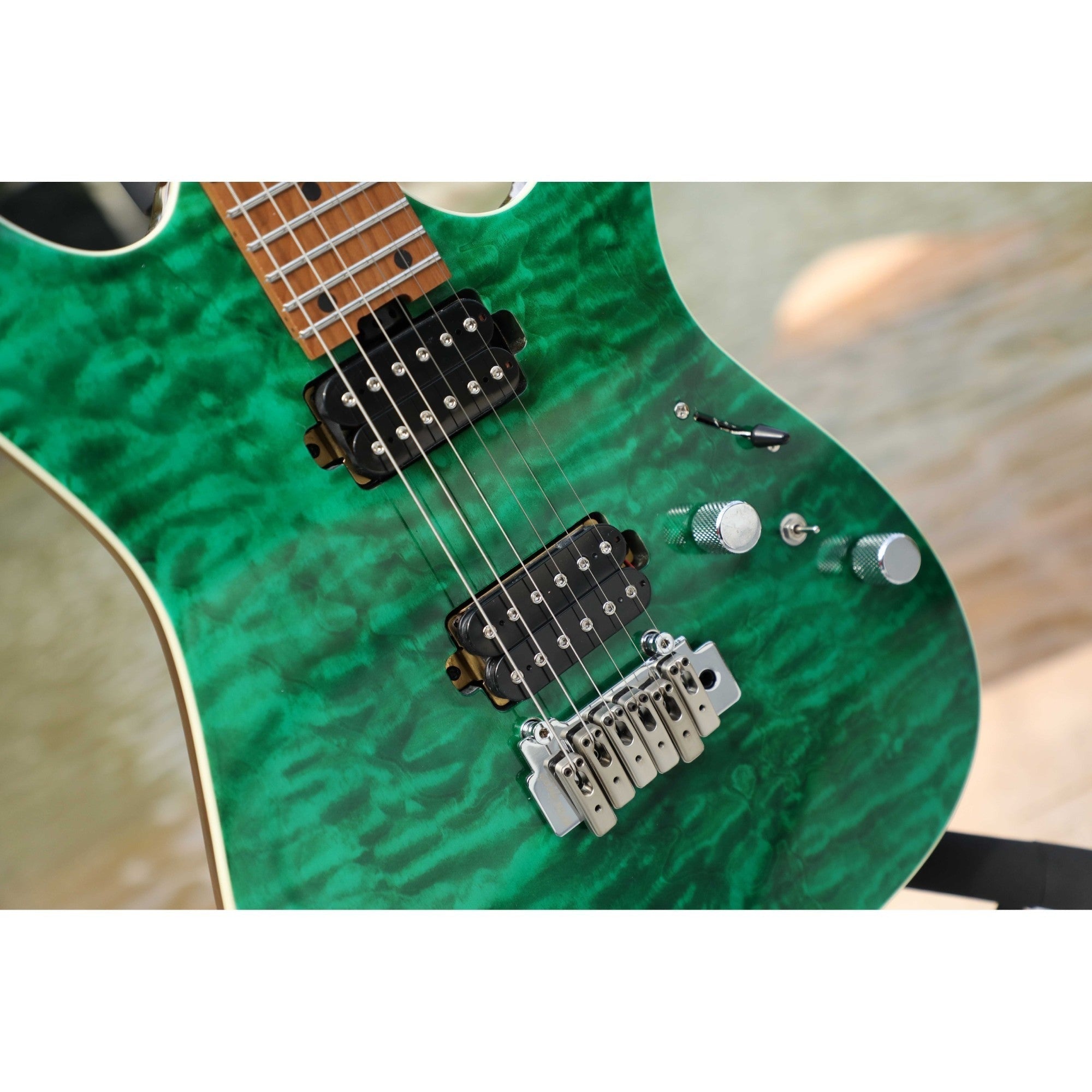 Đàn Guitar Điện Sqoe SEIB950, Emerald Green