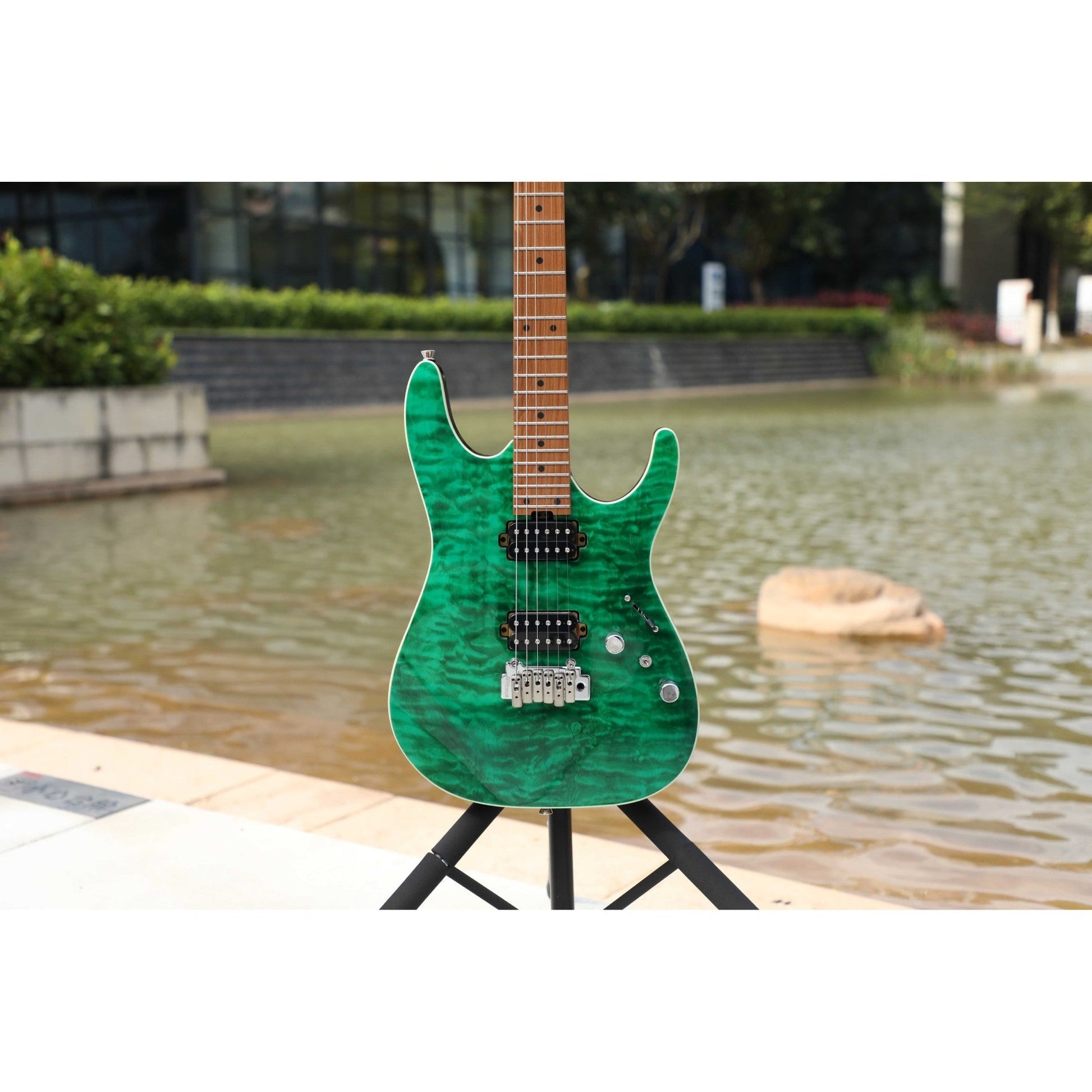 Đàn Guitar Điện Sqoe SEIB950, Emerald Green
