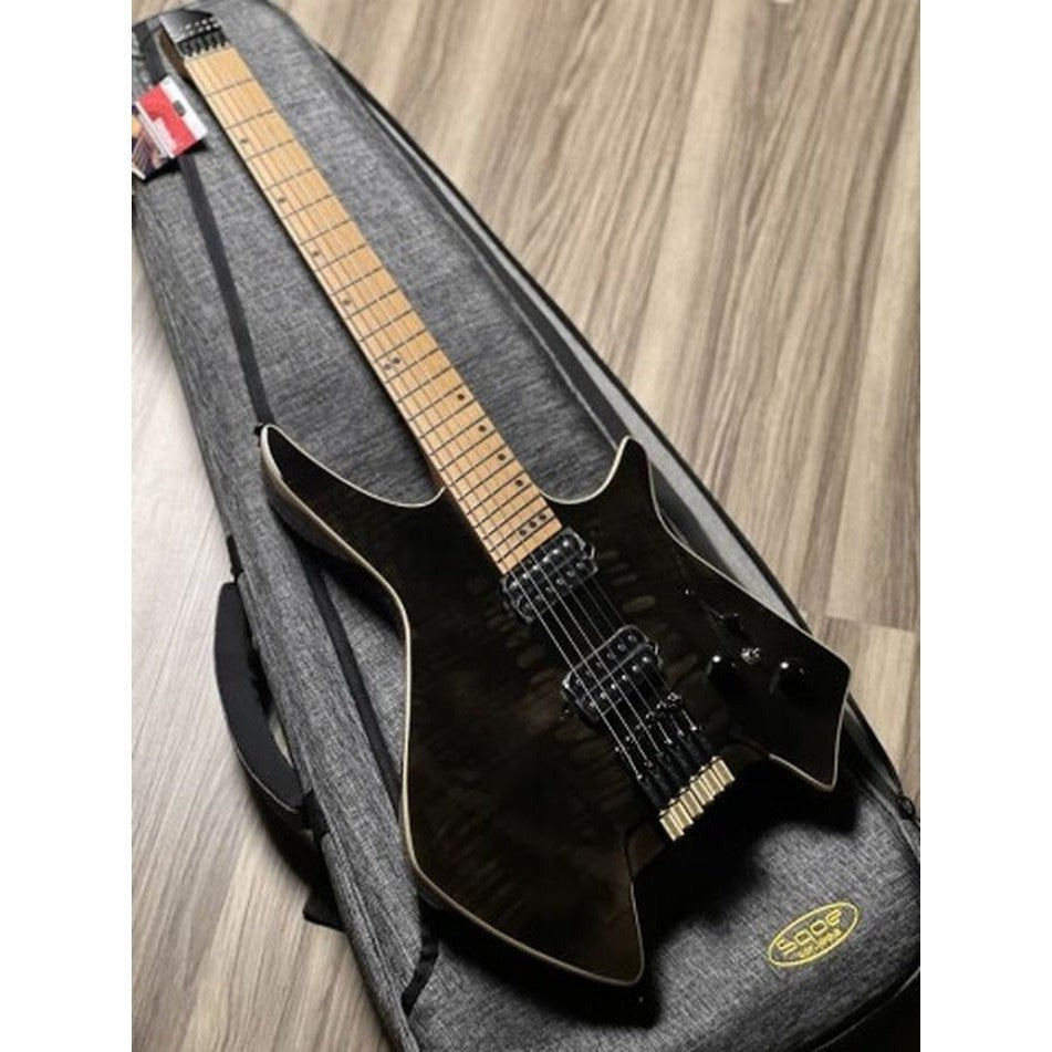 Đàn Guitar Điện Sqoe SEIB995, Transparent Black