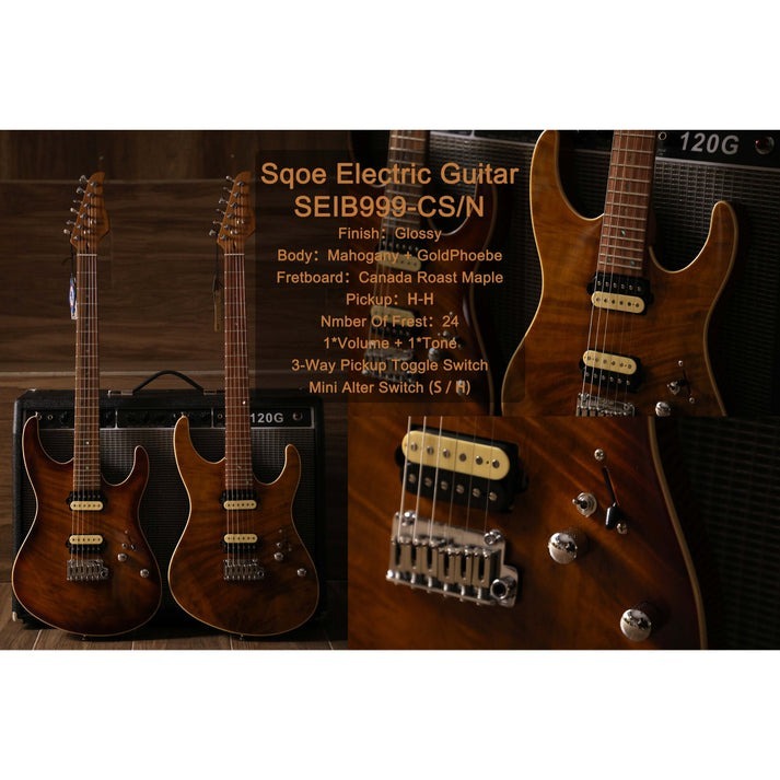 Đàn Guitar Điện Sqoe SEIB999