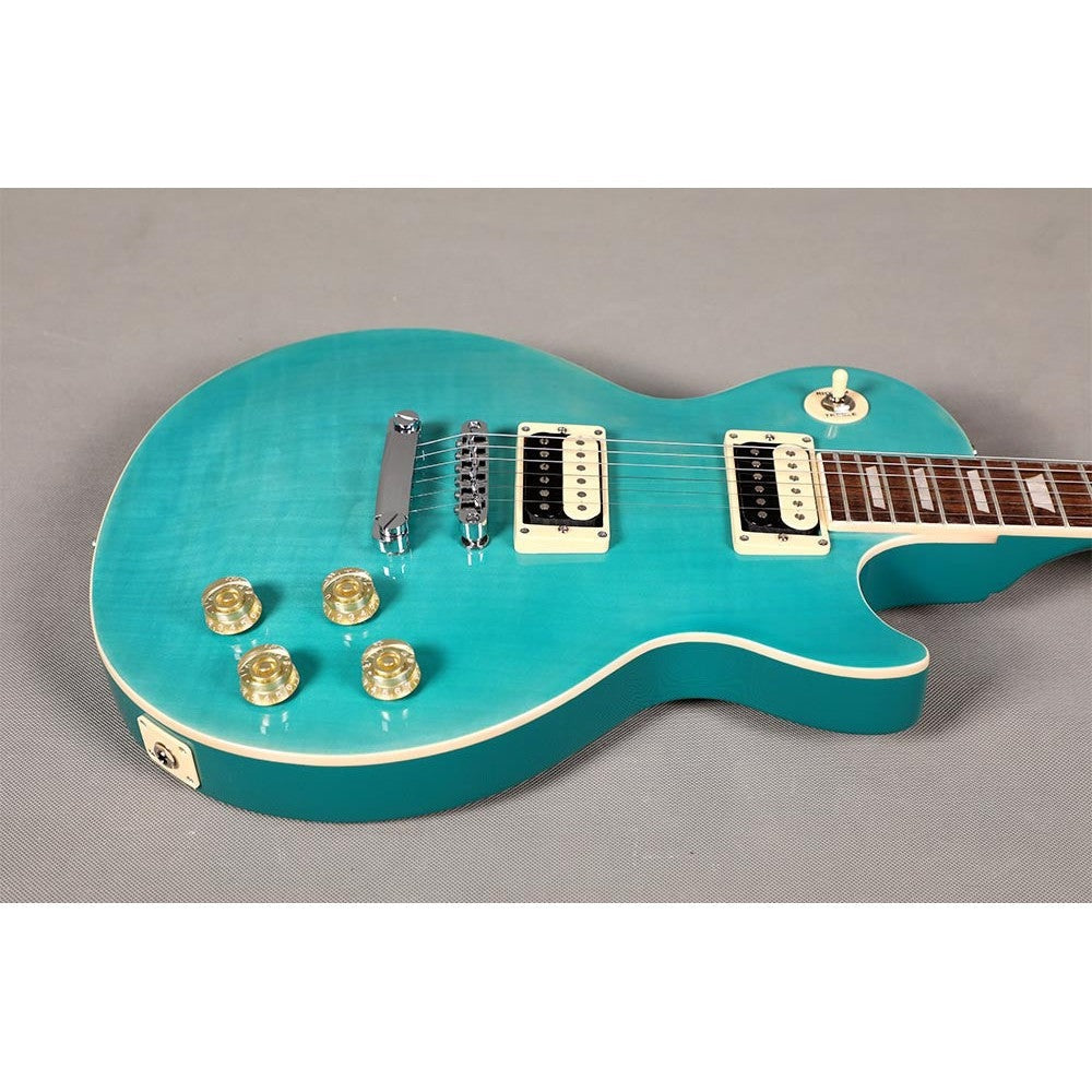 Đàn Guitar Điện Sqoe SELP200, Tiger Stripe Light Blue
