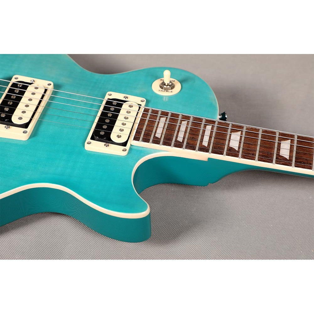 Đàn Guitar Điện Sqoe SELP200, Tiger Stripe Light Blue