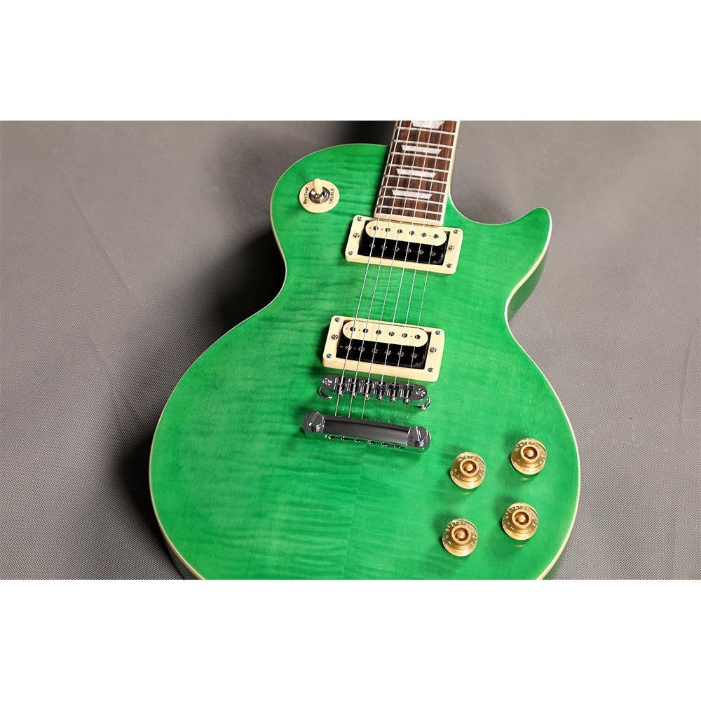 Đàn Guitar Điện Sqoe SELP200, Tiger Stripe Mint Green
