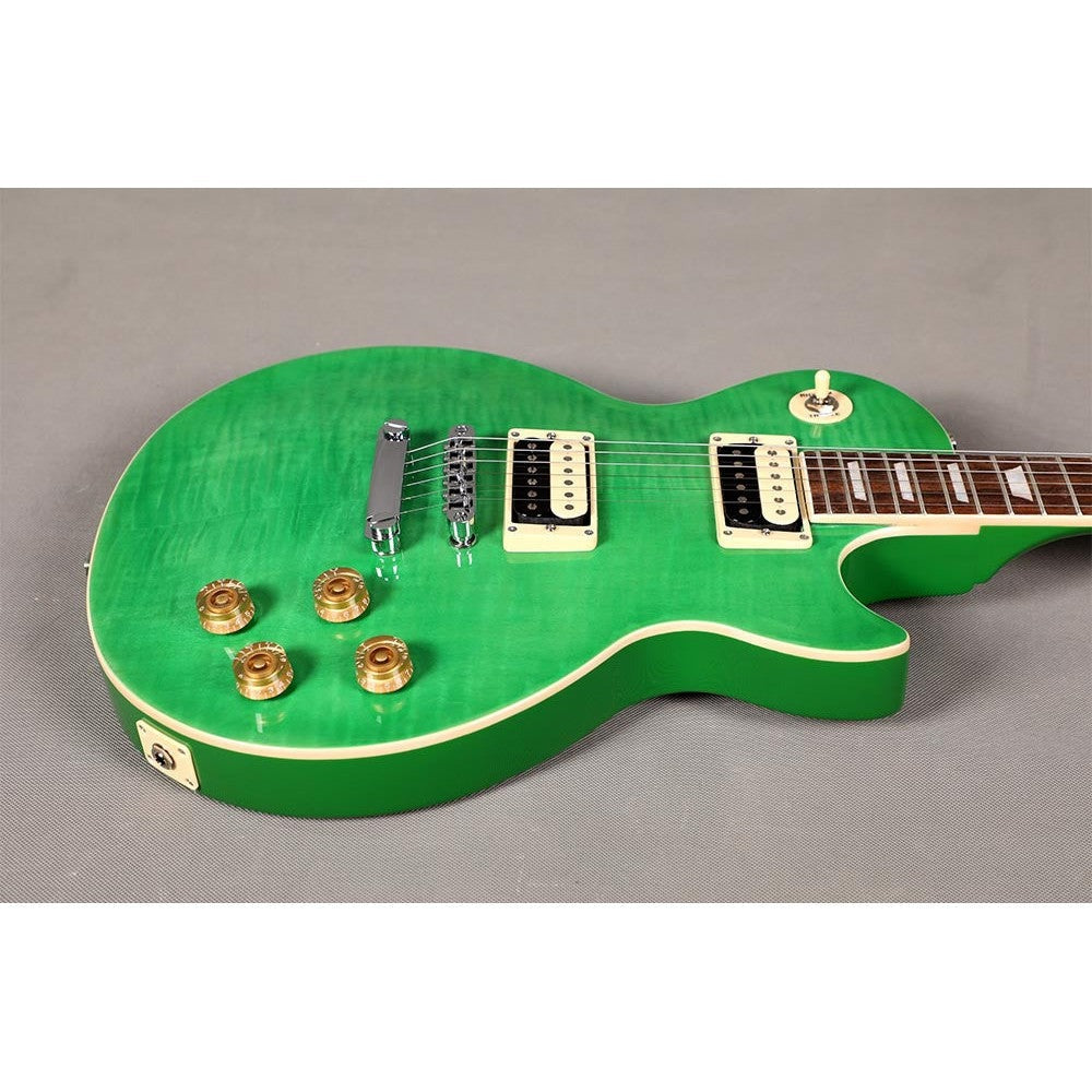 Đàn Guitar Điện Sqoe SELP200, Tiger Stripe Mint Green