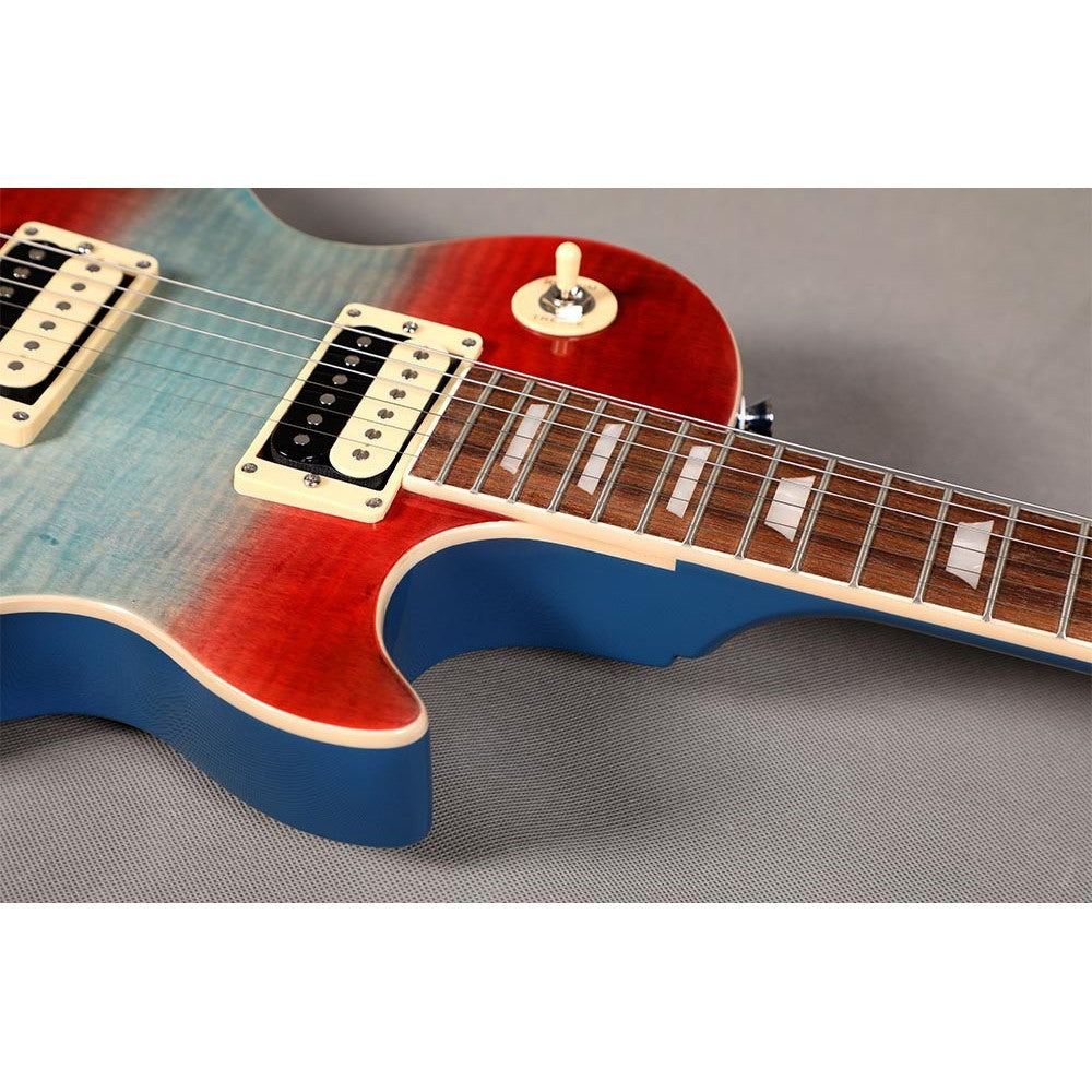 Đàn Guitar Điện Sqoe SELP200, Tiger Stripe Rainbow