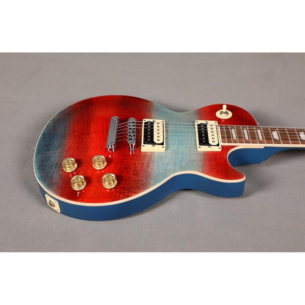 Đàn Guitar Điện Sqoe SELP200, Tiger Stripe Rainbow