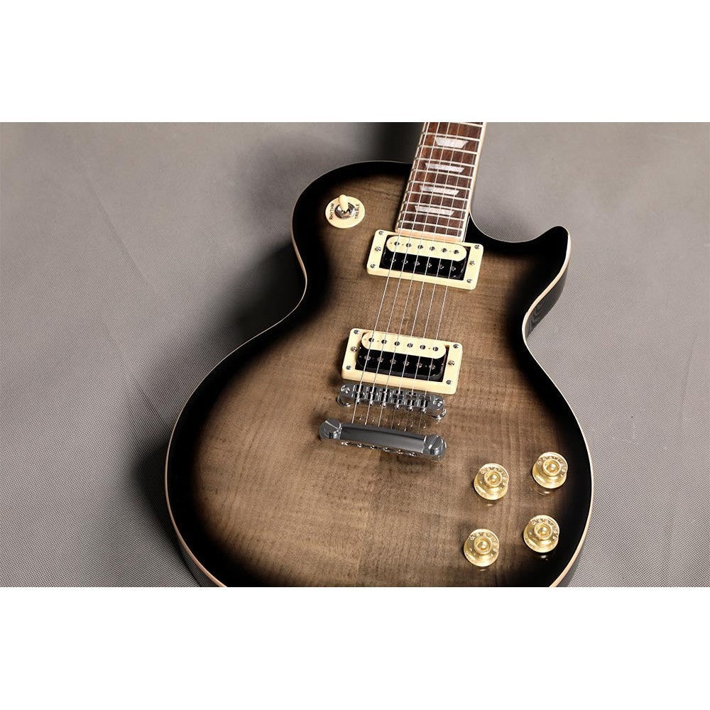 Đàn Guitar Điện Sqoe SELP200, Tiger Stripe Transparent Black