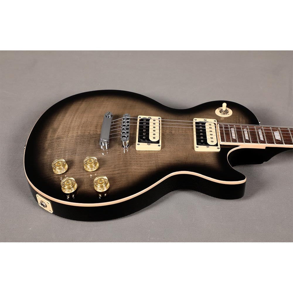 Đàn Guitar Điện Sqoe SELP200, Tiger Stripe Transparent Black