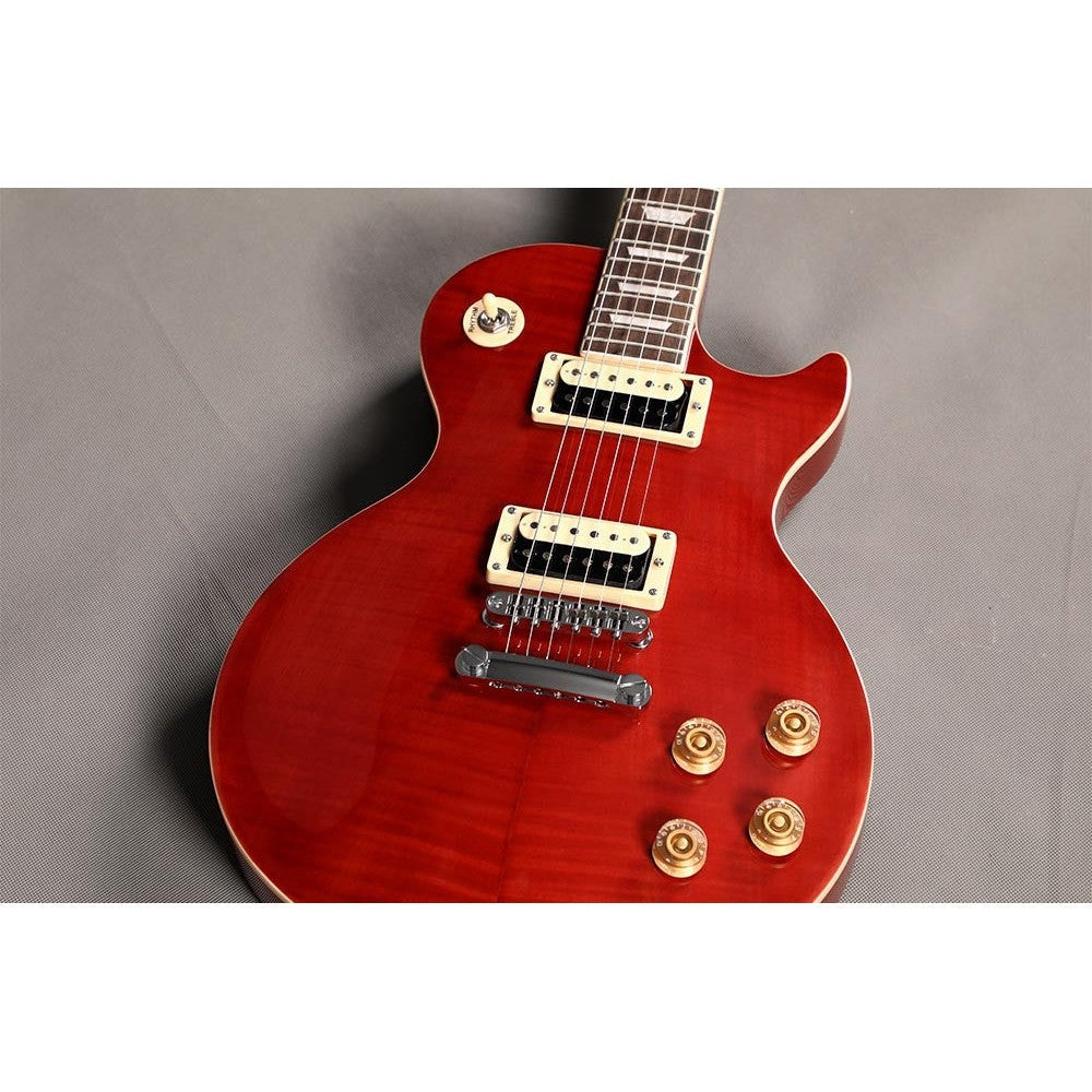 Đàn Guitar Điện Sqoe SELP200, Tiger Stripe Transparent Red