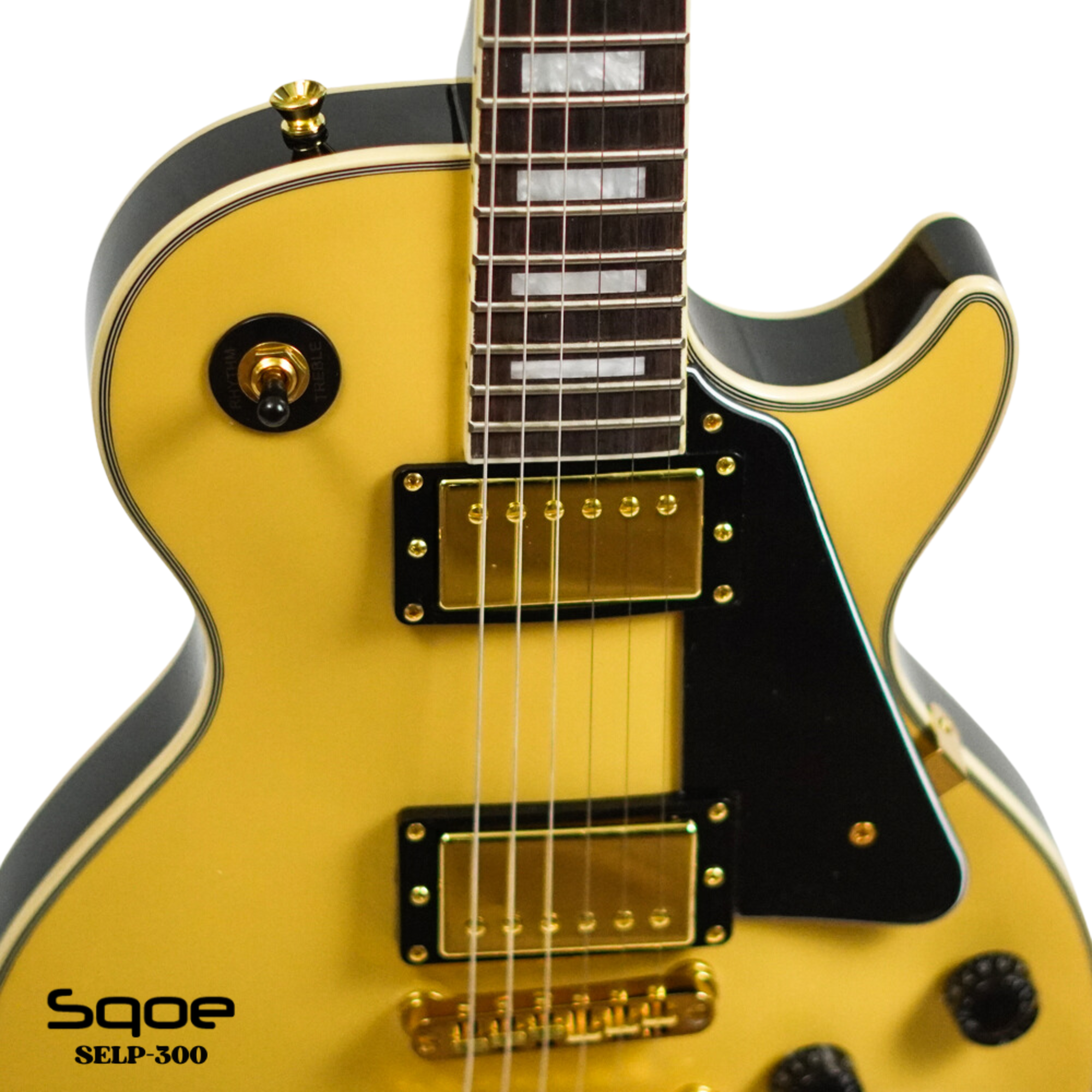 Đàn Guitar Điện Sqoe SELP300 HH Electric Guitar w/Case, Yellow