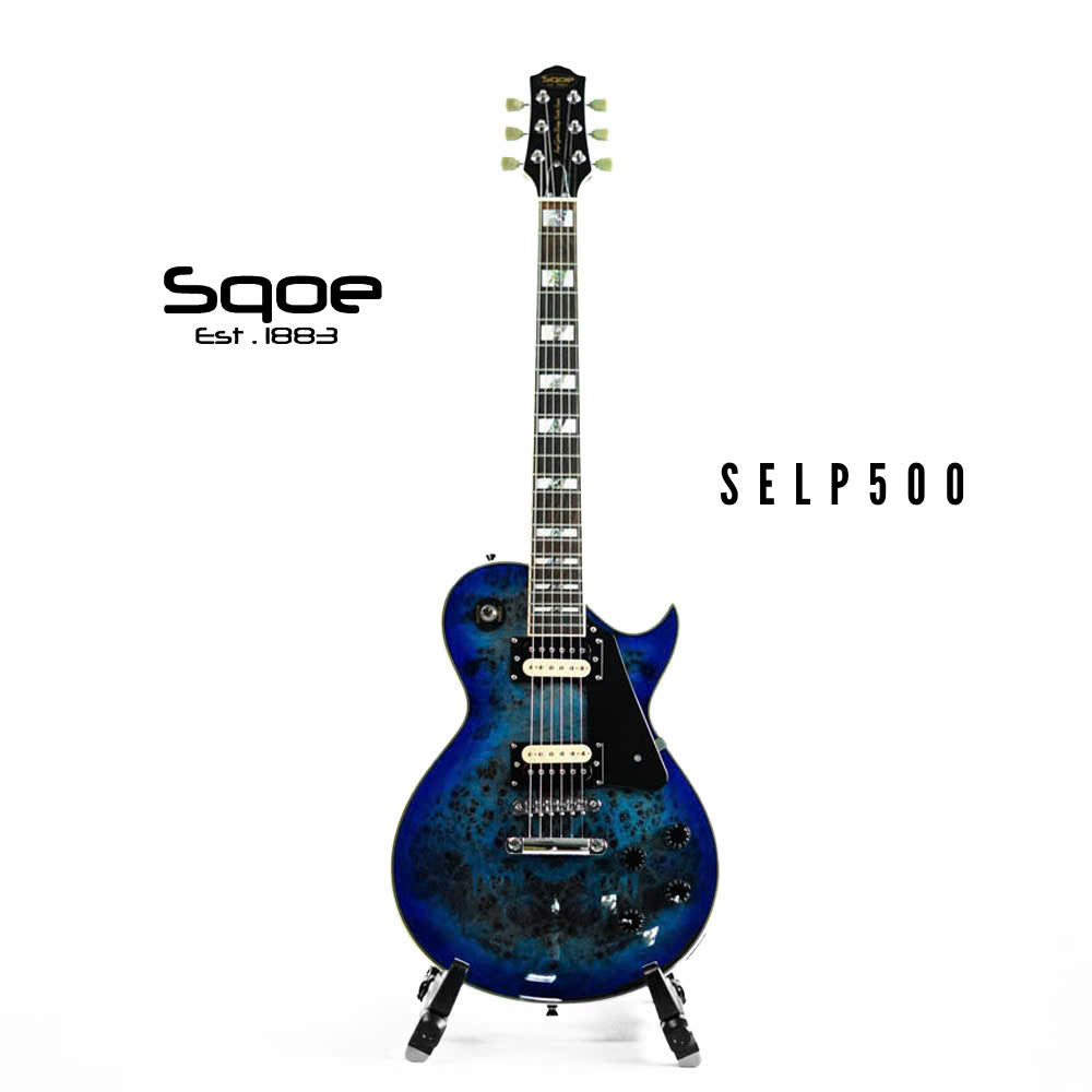 Đàn Guitar Điện Sqoe SELP500, Blue