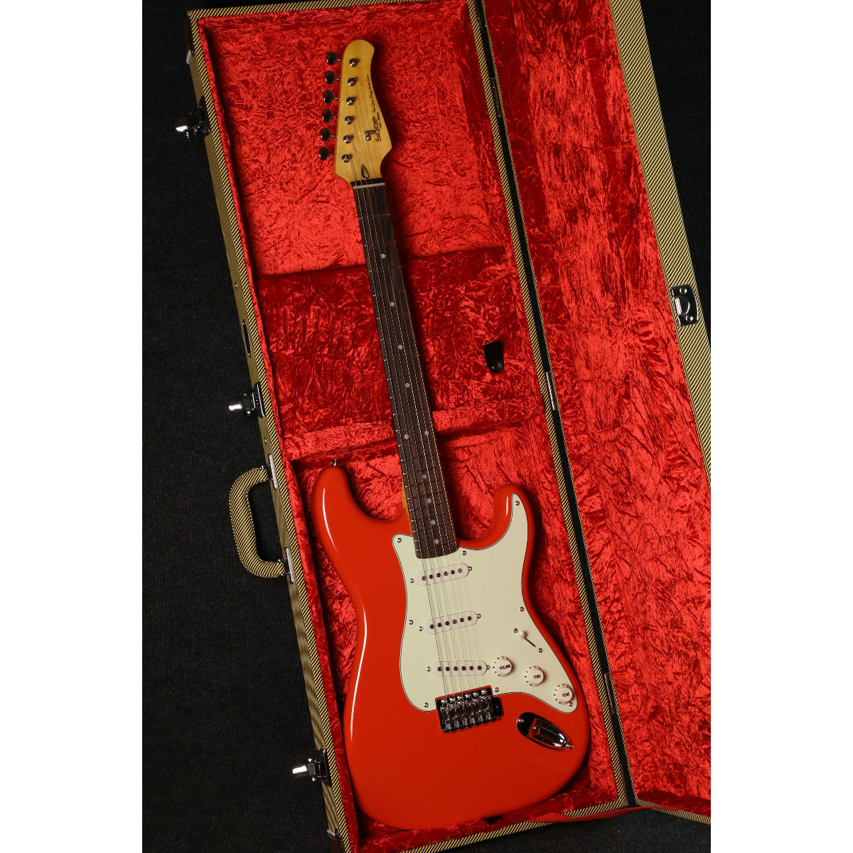 Đàn Guitar Điện Sqoe SEST1002, Carnival Red