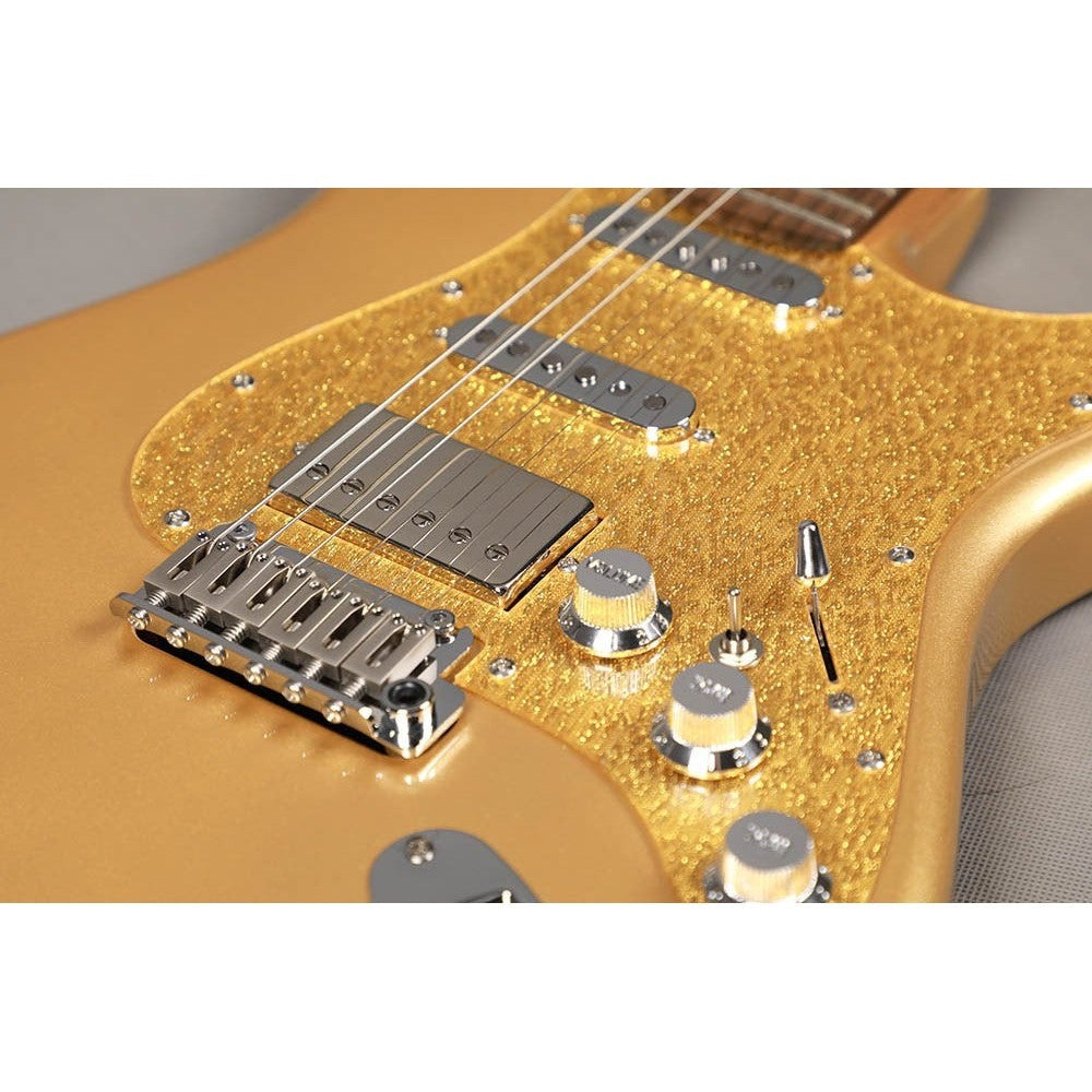 Đàn Guitar Điện Sqoe SEST700, Spacetime Shiny Gold