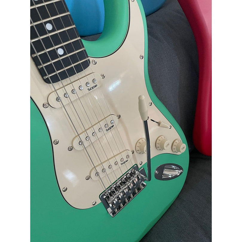 Đàn Guitar Điện Sqoe Stratocaster SEST202, Blackish Green