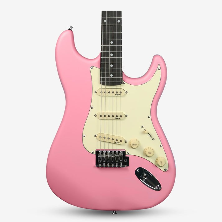 Đàn Guitar Điện Sqoe Stratocaster SEST202, Pink