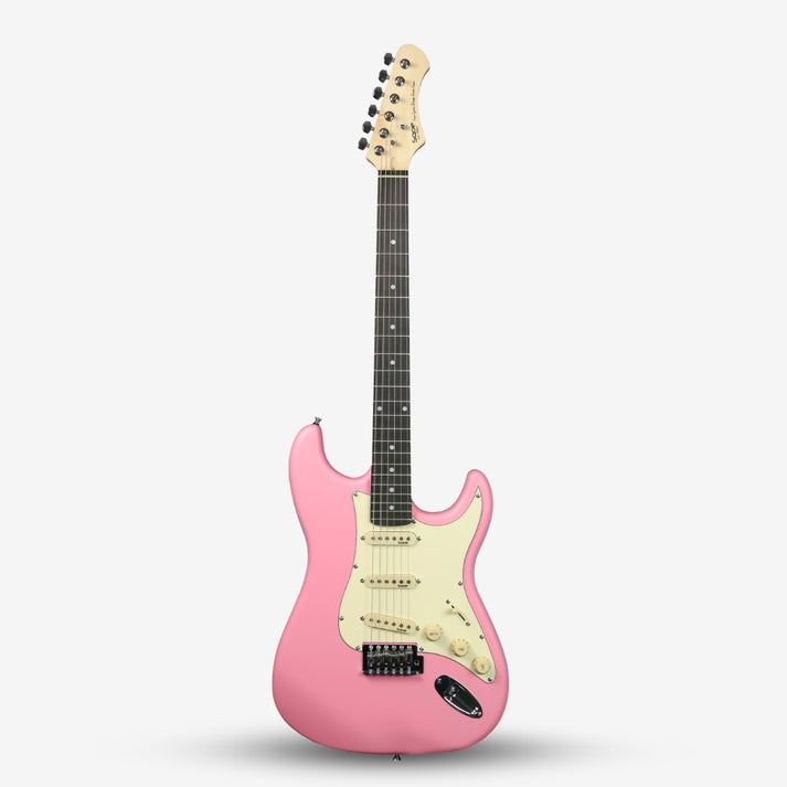 Đàn Guitar Điện Sqoe Stratocaster SEST202, Pink