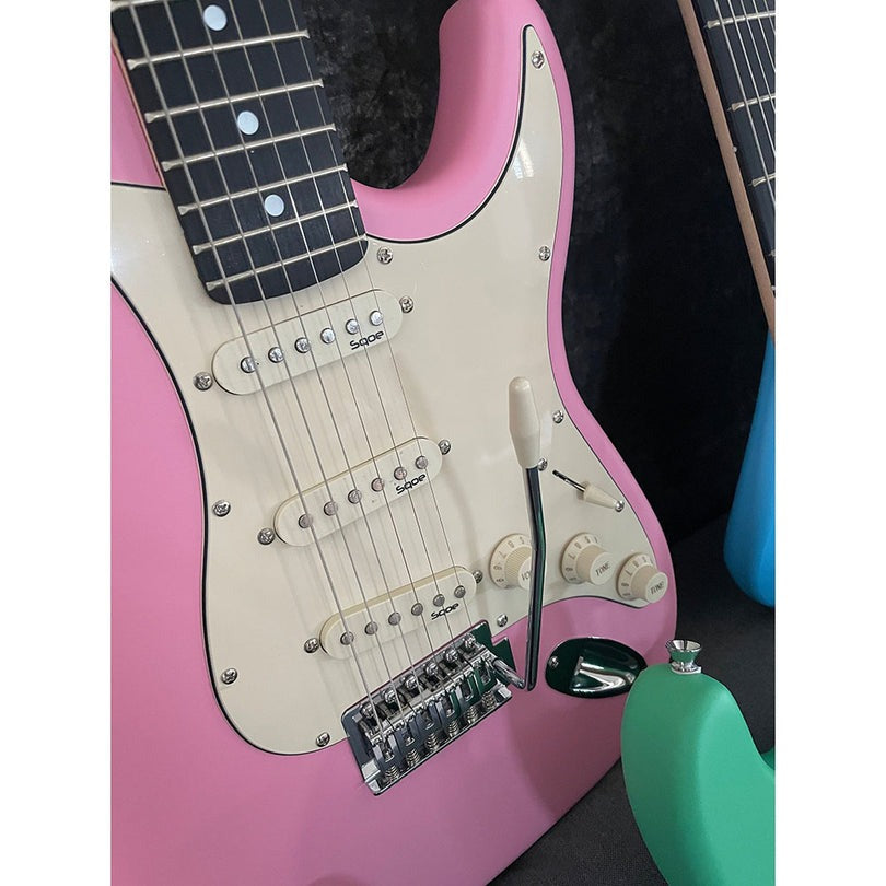 Đàn Guitar Điện Sqoe Stratocaster SEST202, Pink