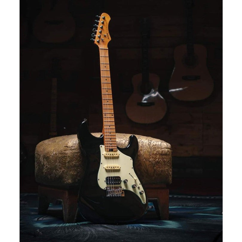 Đàn Guitar Điện Sqoe Stratocaster SEST800, Black