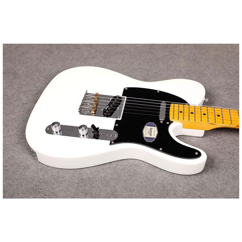 Đàn Guitar Điện Sqoe Telecaster SETL350, White