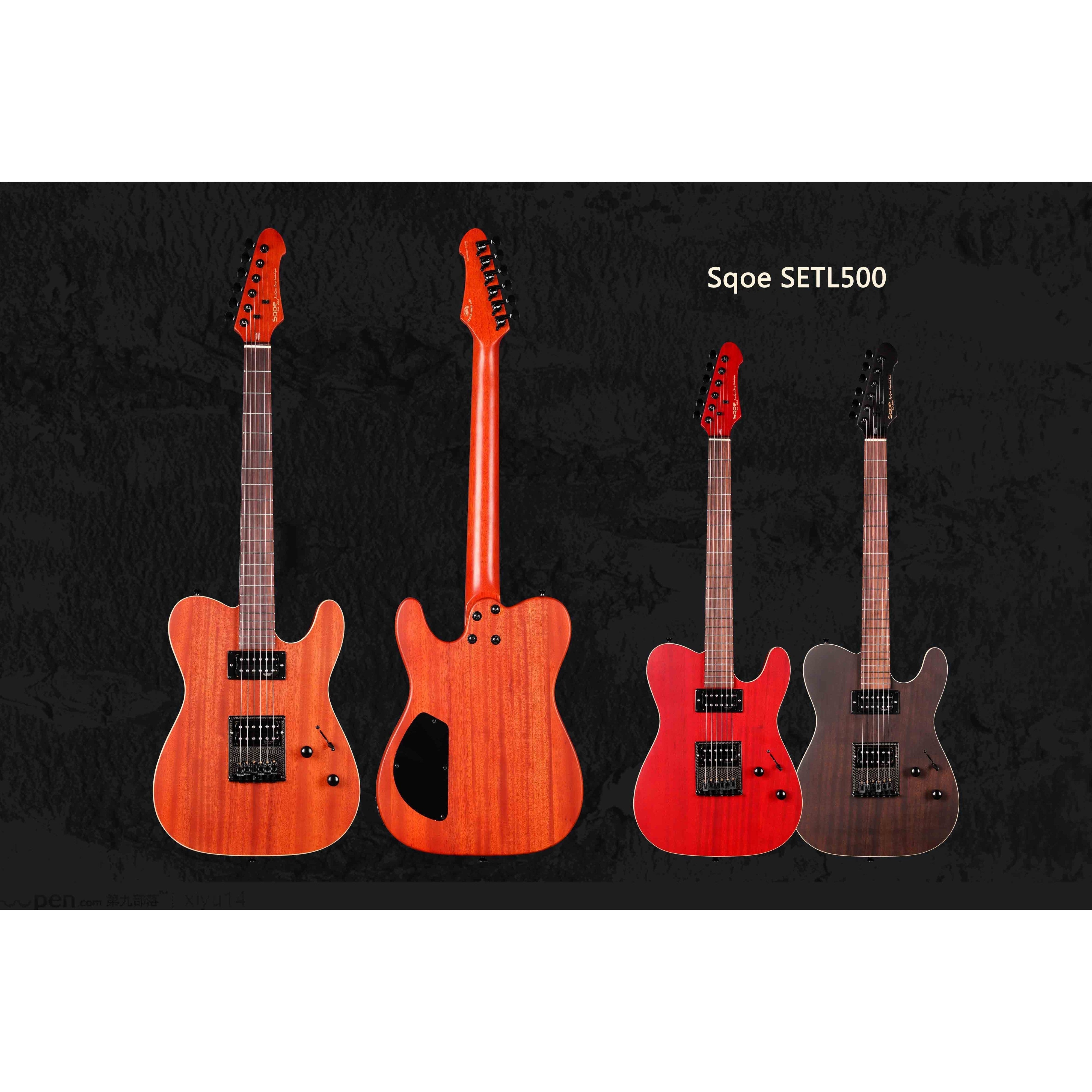 Đàn Guitar Điện Sqoe Telecaster SETL500, Natural