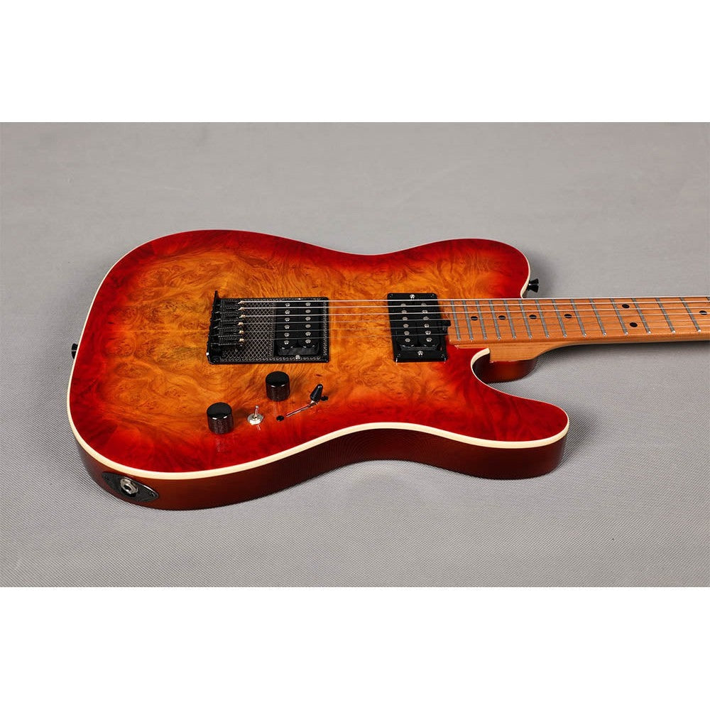 Đàn Guitar Điện Sqoe Telecaster SETL650, Lava Cherry Sunburst