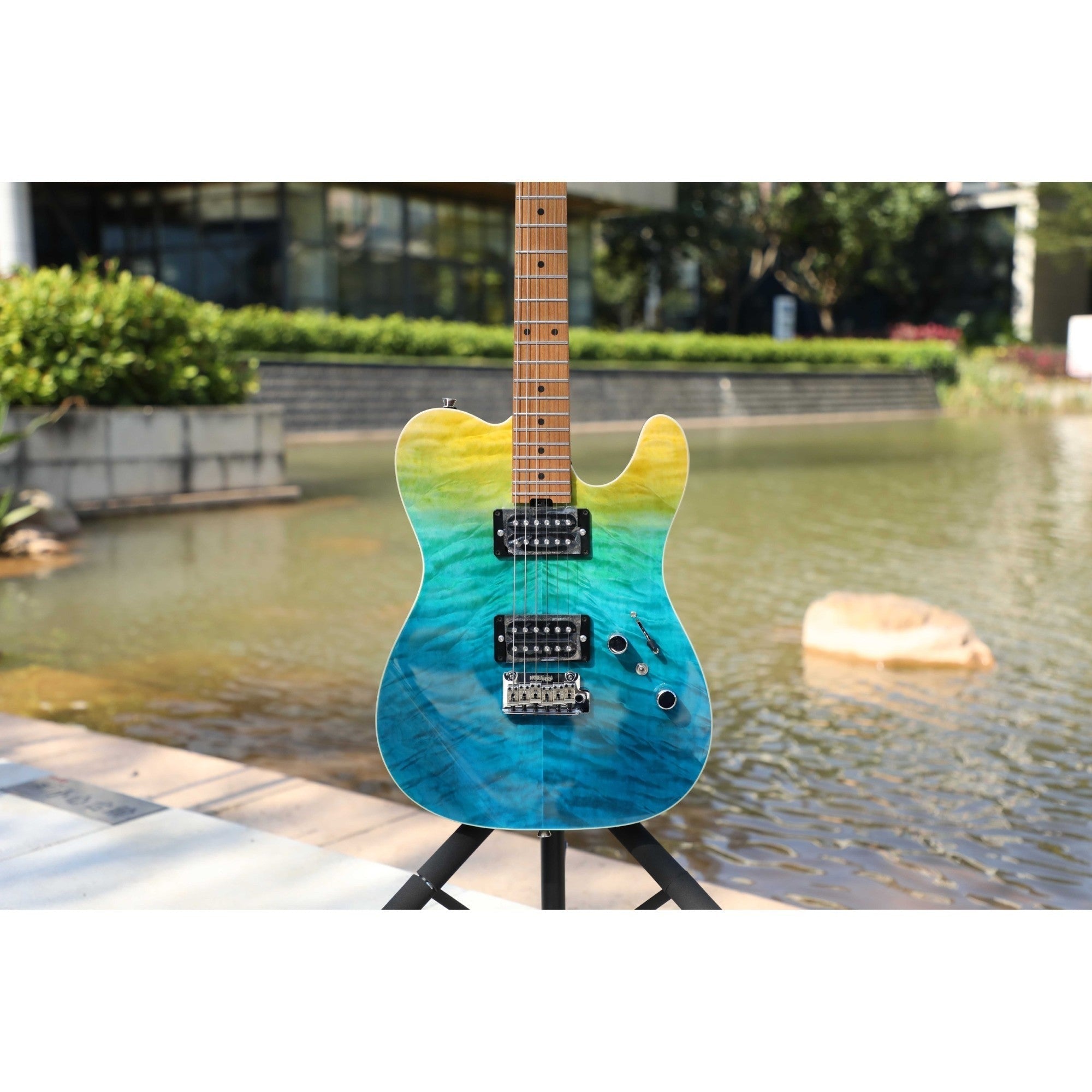 Đàn Guitar Điện Sqoe Telecaster SETL900, Beach Fade Surf