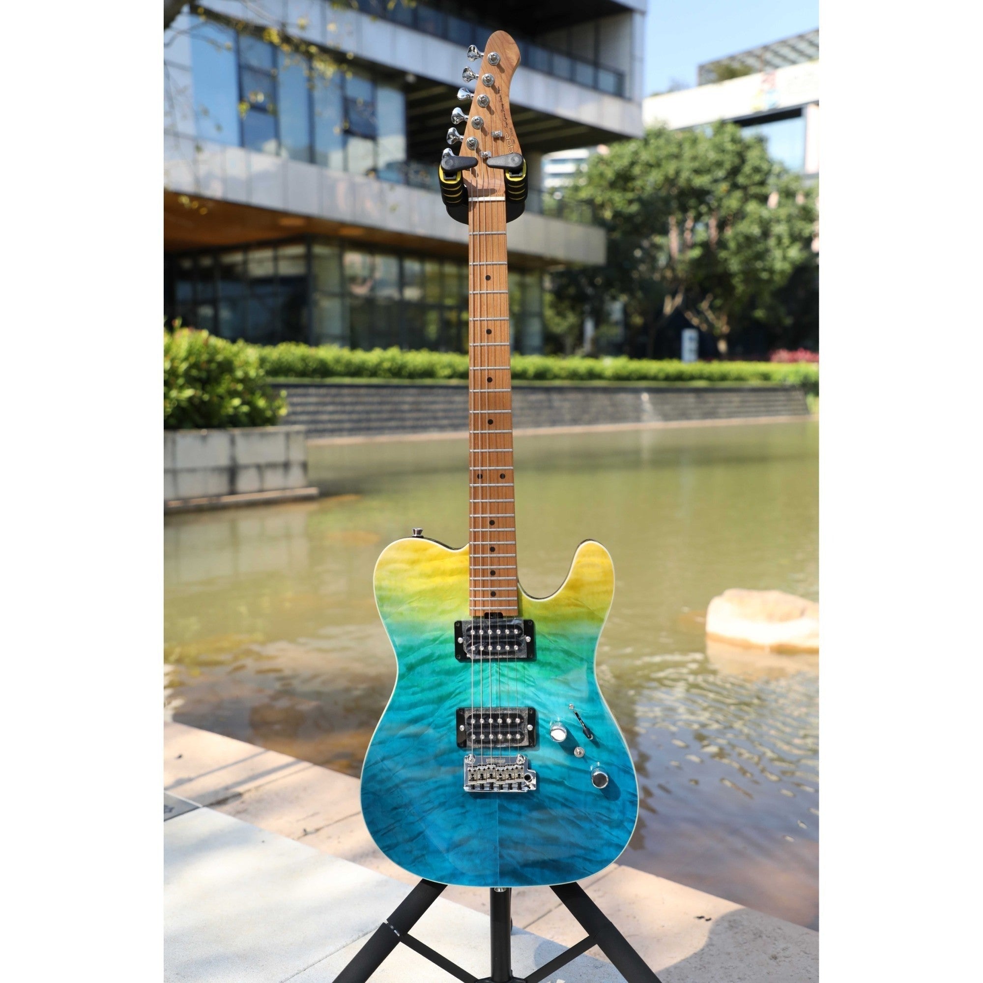 Đàn Guitar Điện Sqoe Telecaster SETL900, Beach Fade Surf