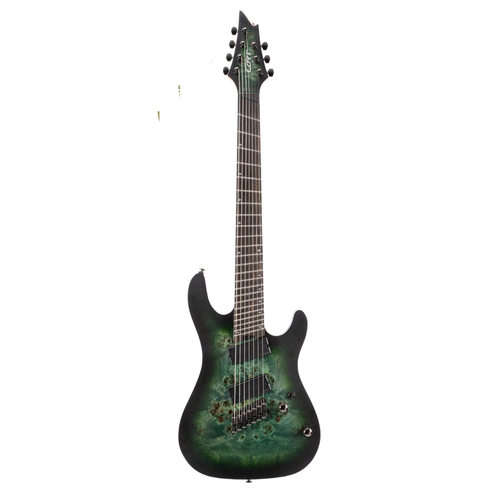 Đàn Guitar Điện Cort KX507 Multi Scale 7 Dây Star Dust Green