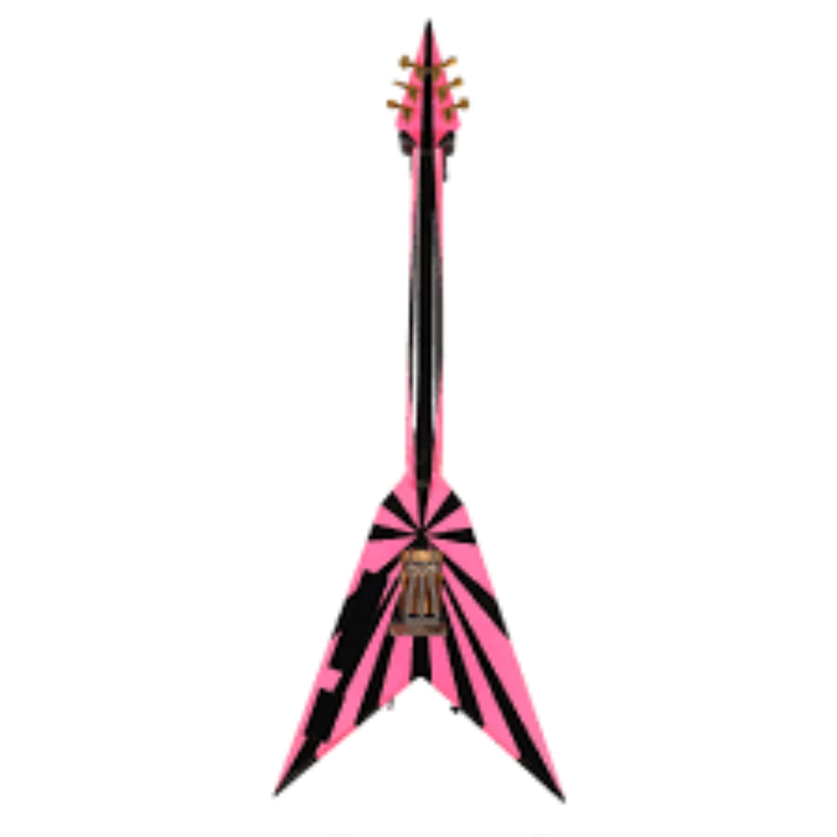 Đàn Guitar Điện Charvel 1980 Vic Vergat Pointy V HSH, Ebony Fingerboard, Pink and Black