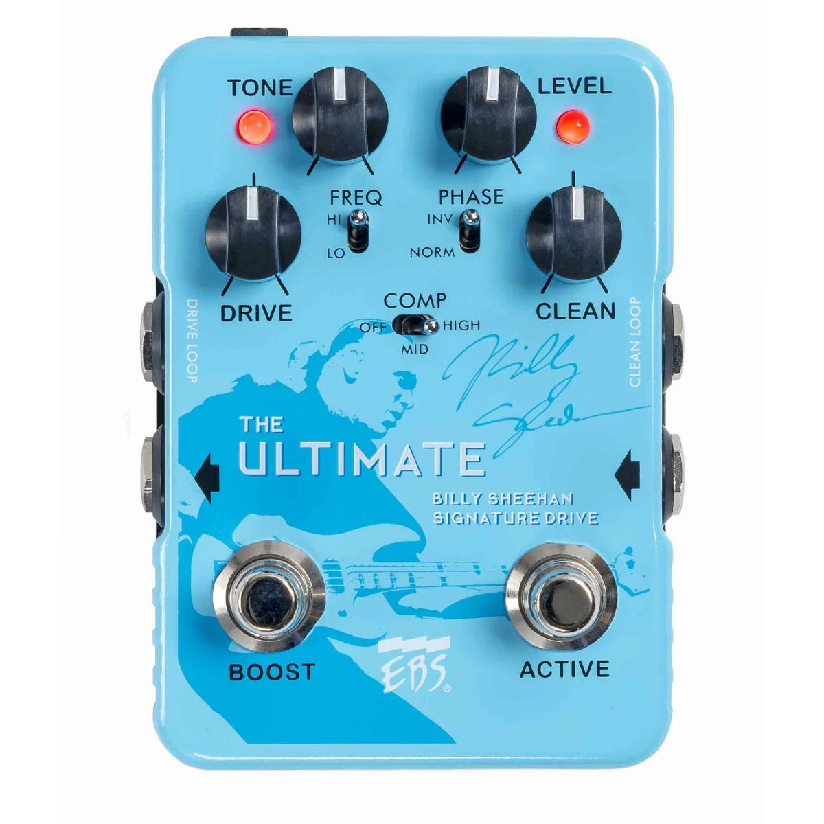 EBS Billy Sheehan Ultimate Signature Bass Overdrive Pedal