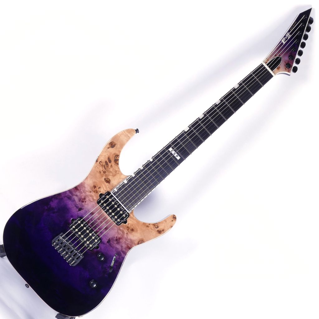 Đàn Guitar Điện ESP E-II M-II 7 NT Purple Natural Fade
